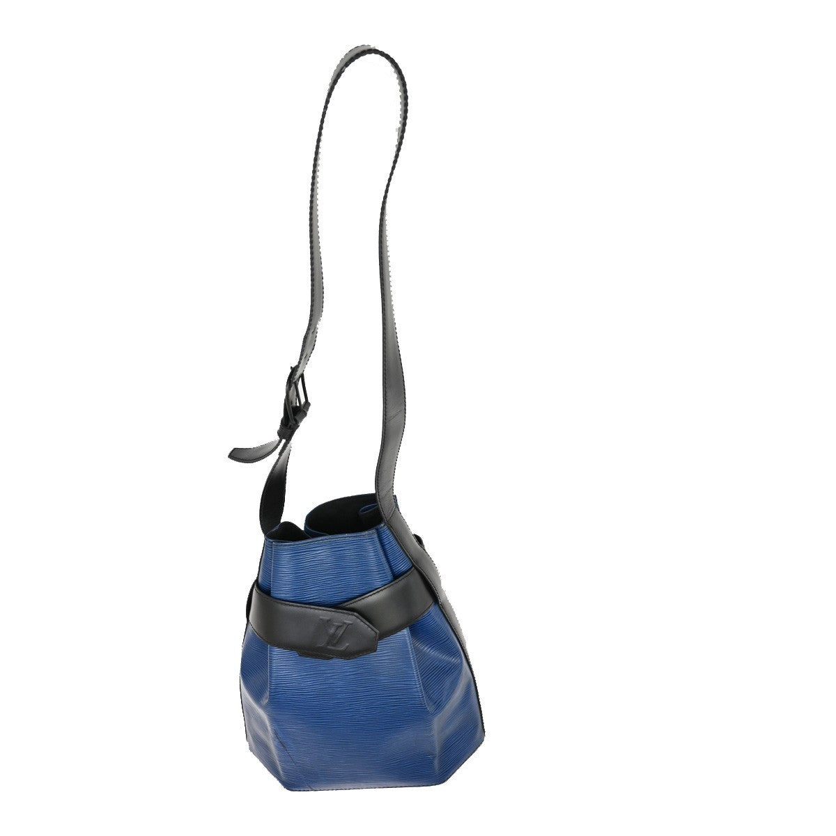 LOUIS VUITTON LV Sac De Paul PM Bicolor Shoulder Bag Epi Leather Blue BK 31KB589