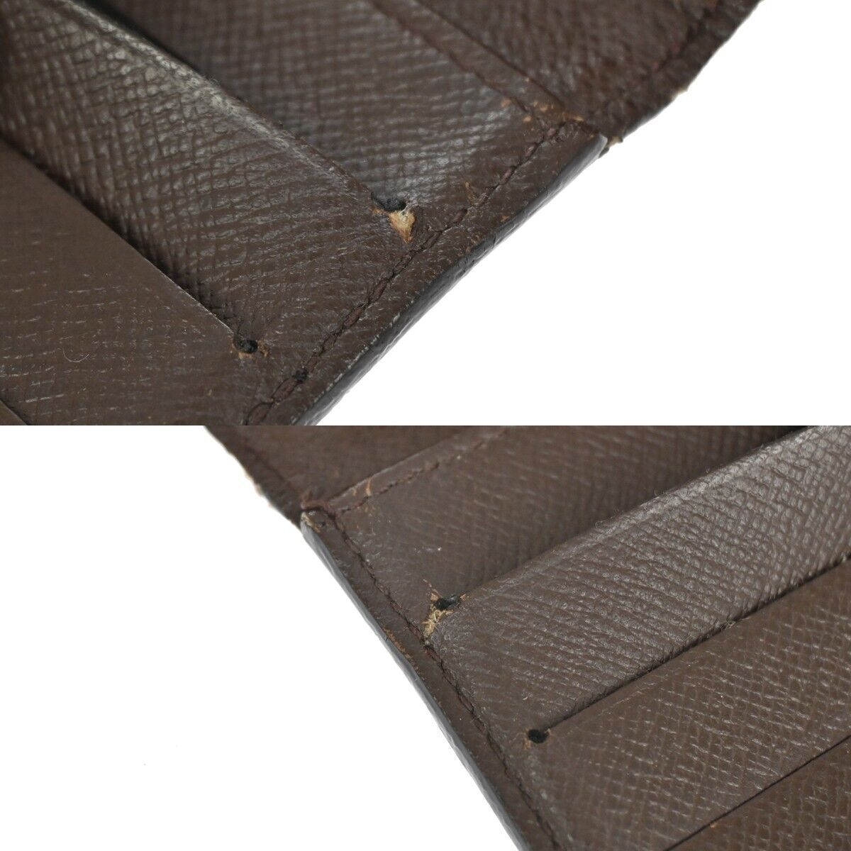 LOUIS VUITTON International Trifold Wallet Damier Leather Brown N61215 09GA185