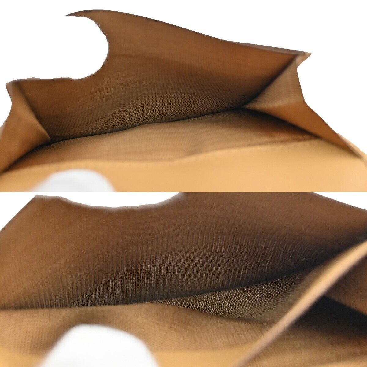 CELINE Logo Macadam Pattern Bifold Wallet PVC Leather Brown Italy 02EA884