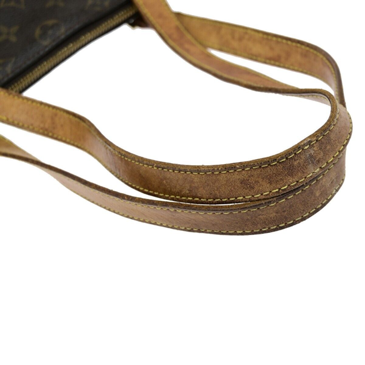 LOUIS VUITTON Cabas Mezzo Shoulder Bag Monogram Leather Brown M51151 31ED870