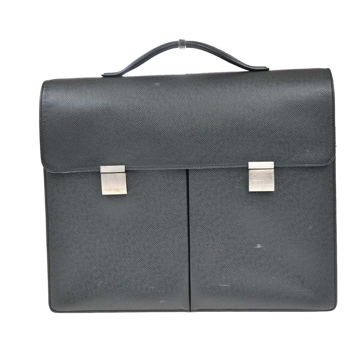 LOUIS VUITTON Serviette Kazan Brifecase Hand Bag Taiga Leather BK M30802 04KP441