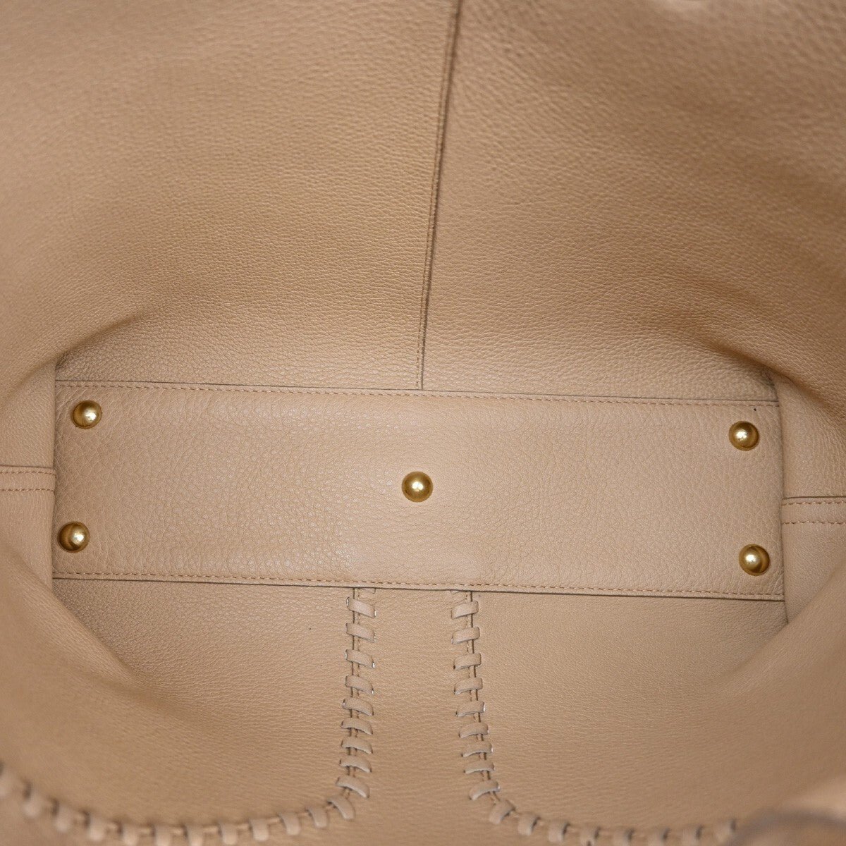 YVES SAINT LAURENT Neo Reversible Shoulder Bag Leather Beige Black 82EE333