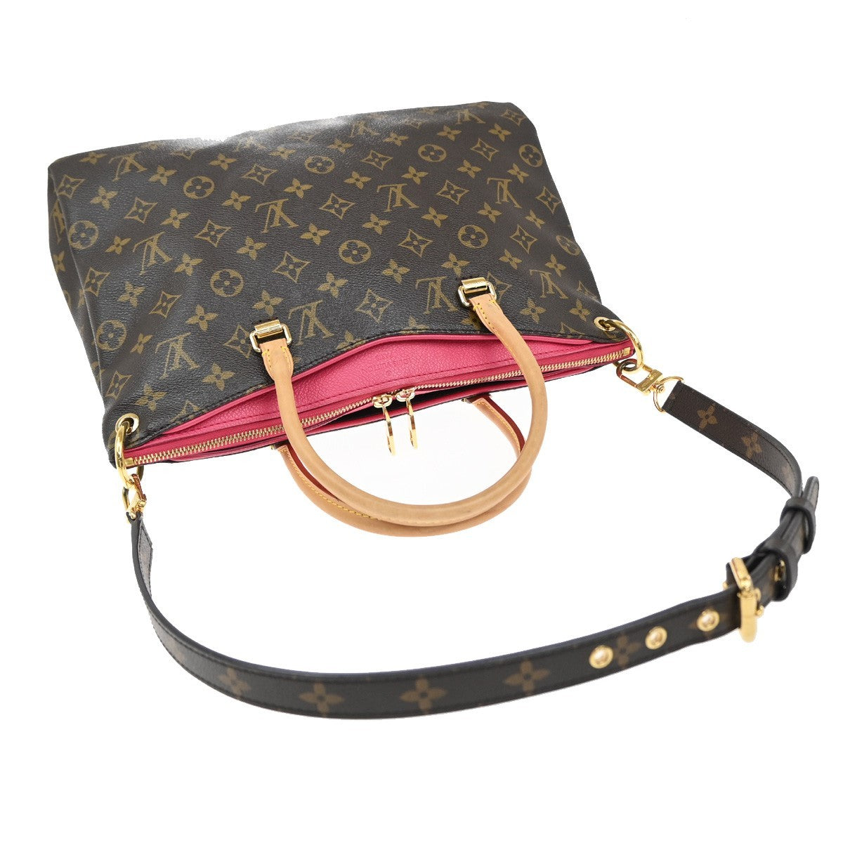 LOUIS VUITTON Pallas 2Way Shoulder Hand Bag Monogram Leather PK M41147 689RF677