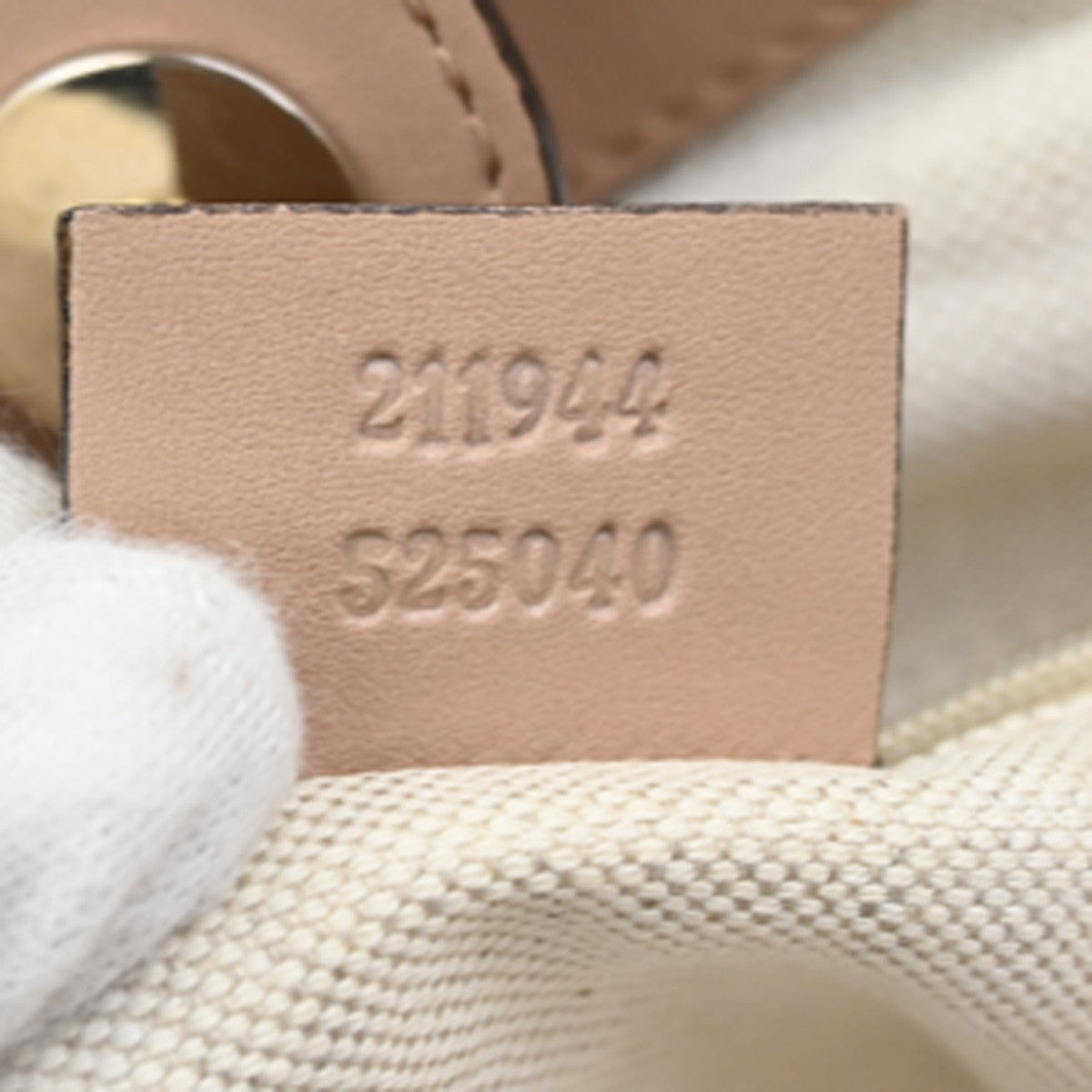 GUCCI Diamante Sukey Shoulder Bag Charm Canvas Leather Brown Pink 74DA099