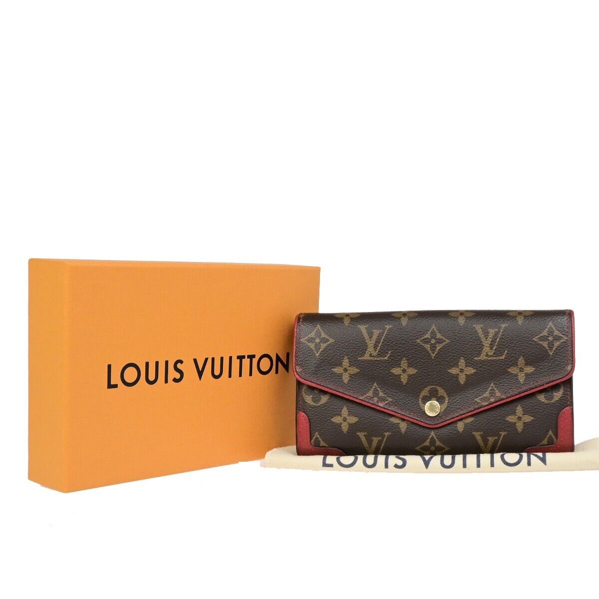 LOUIS VUITTON Portefeuille Sarah Long Wallet Monogram Retiro BN M61184 38ED249