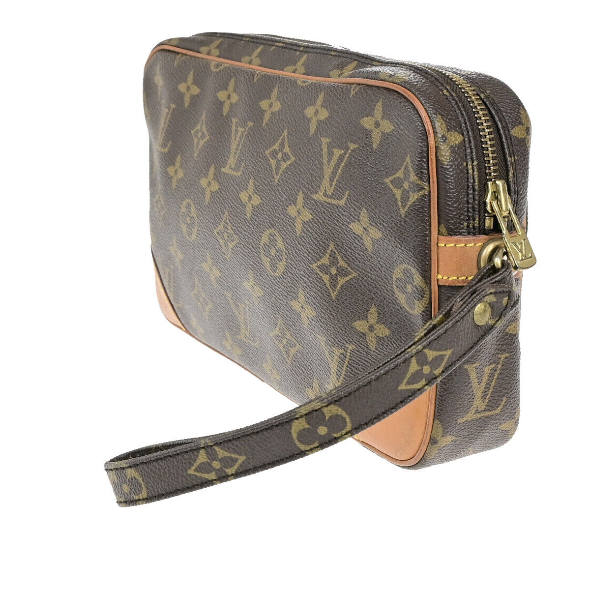 LOUIS VUITTON Marly Dragonne GM Clutch Hand Bag Monogram Brown M51825 36SJ489