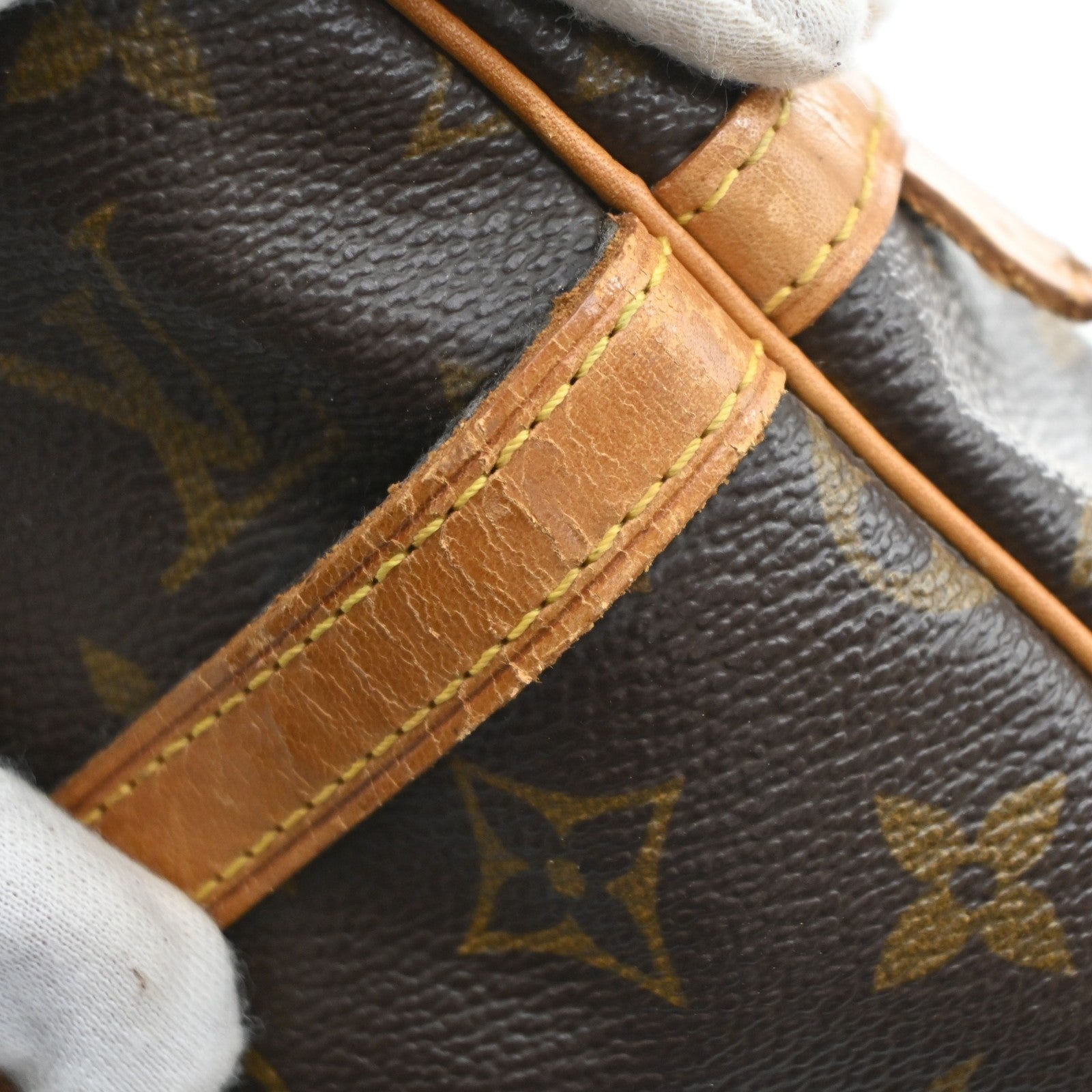 LOUIS VUITTON Compiegne 23 Clutch Hand Bag Monogram Leather Brown M51847 66KD123