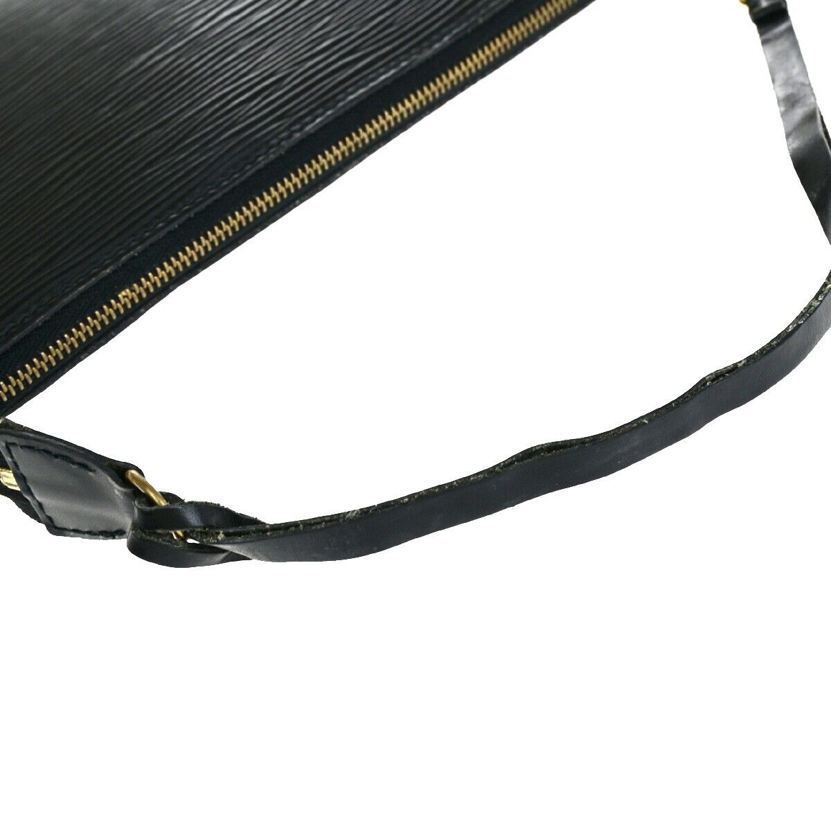 LOUIS VUITTON LV Pochette Accessoires Hand Bag Epi Leather Black M52942 31EB817