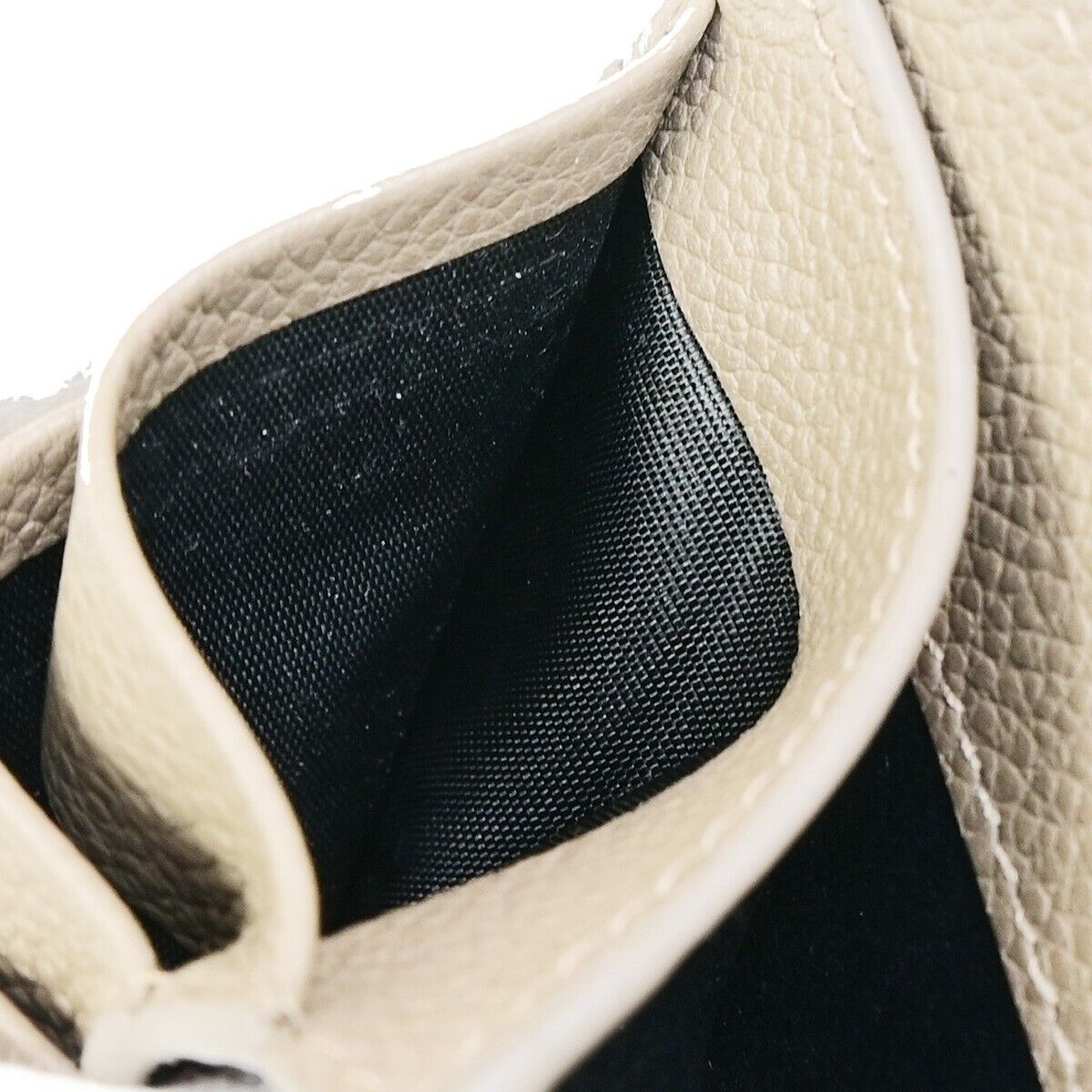 SAINT LAURENT YSL Logo Compact Bifold Wallet Purse Leather Brown 34KA400