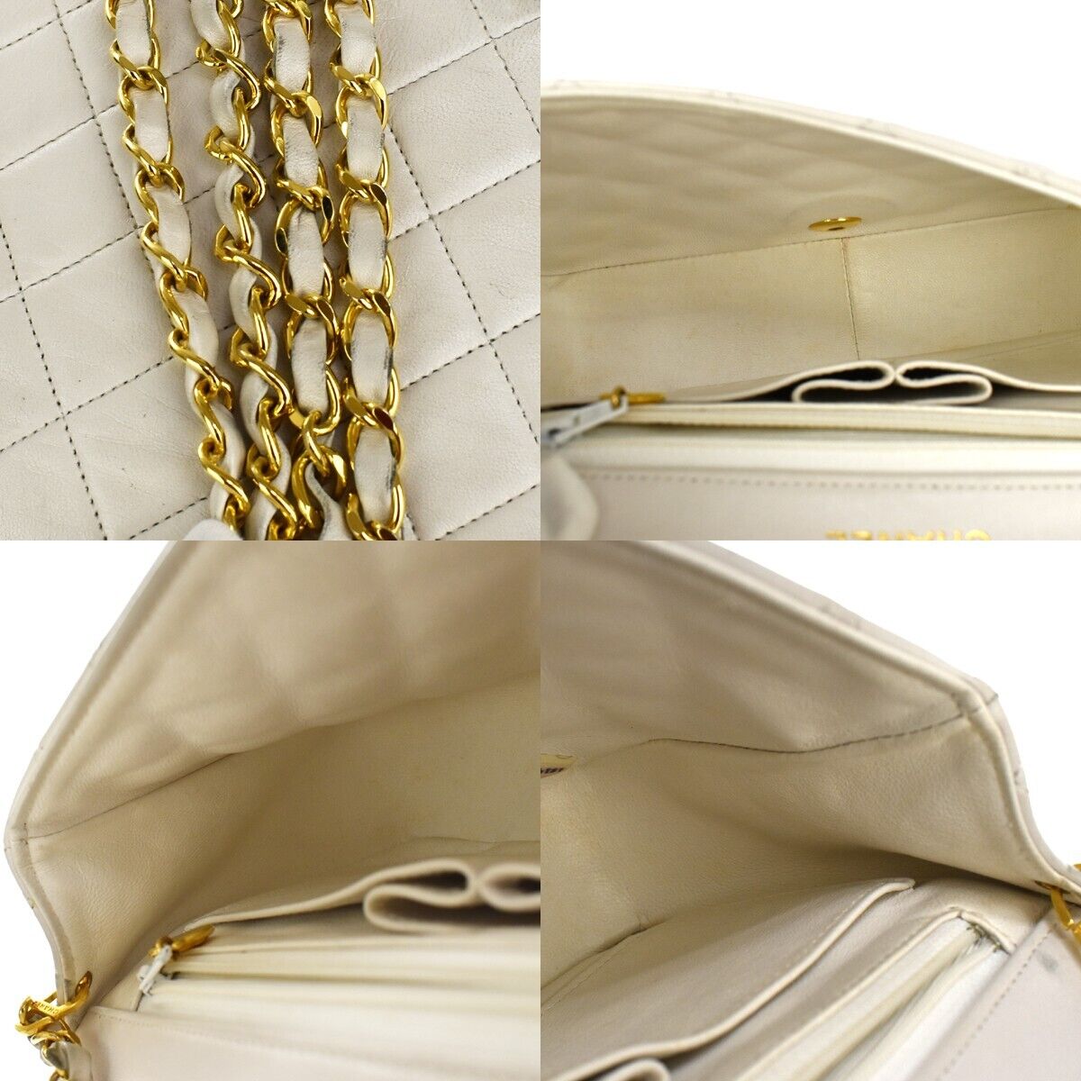 CHANEL CC Full Flap Matelasse 23 Chain Shoulder Bag Leather WE Vintage 373LB987