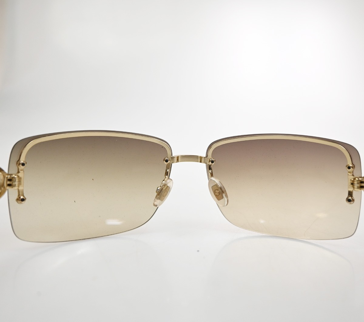 GUCCI GG Sunglasses GG 2804/F/S/ Eye Were Plastic Metal Black Brown 07TA617