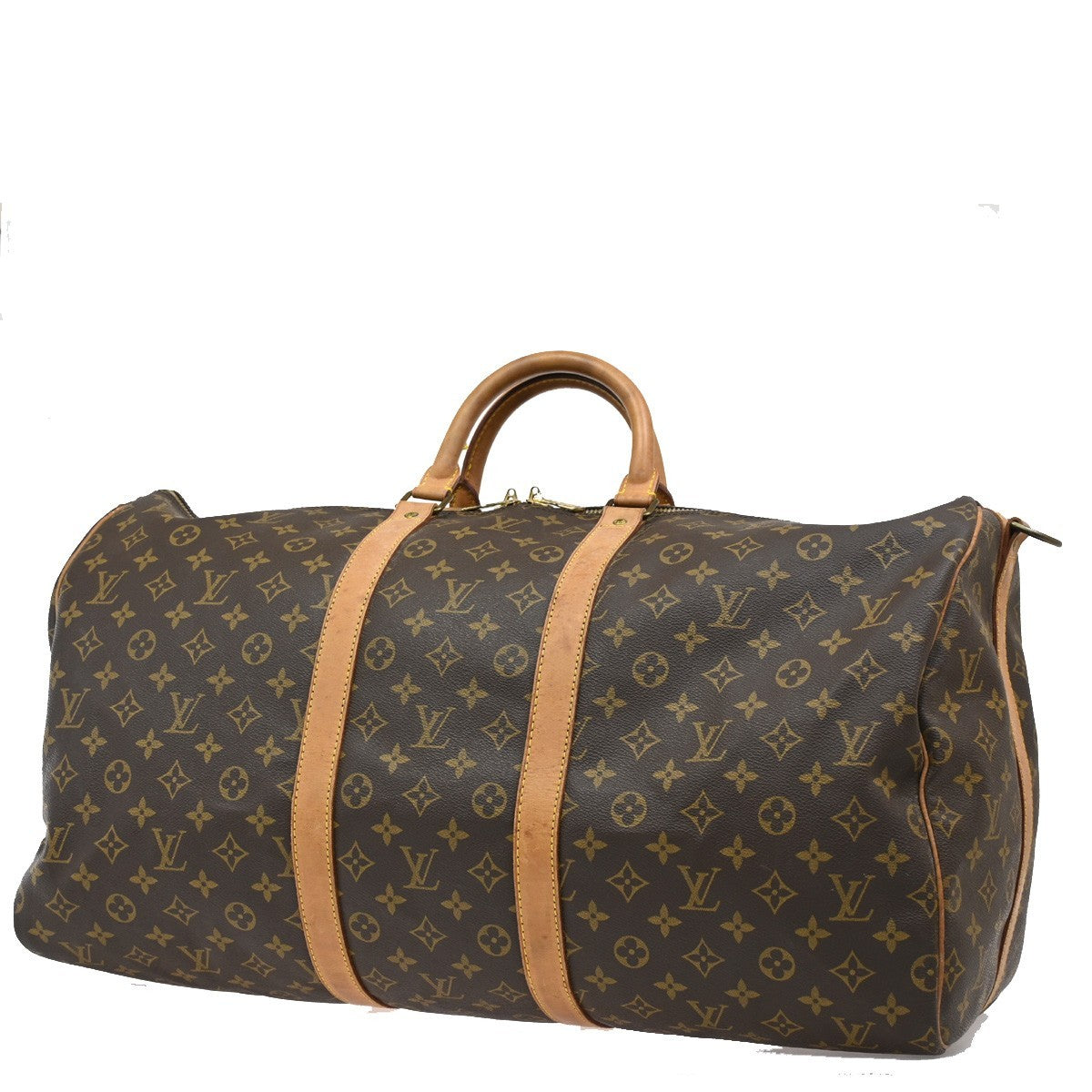 LOUIS VUITTON Keepall Bandouliere 55 Boston  Bag Monogram Brown M41414 88TA036
