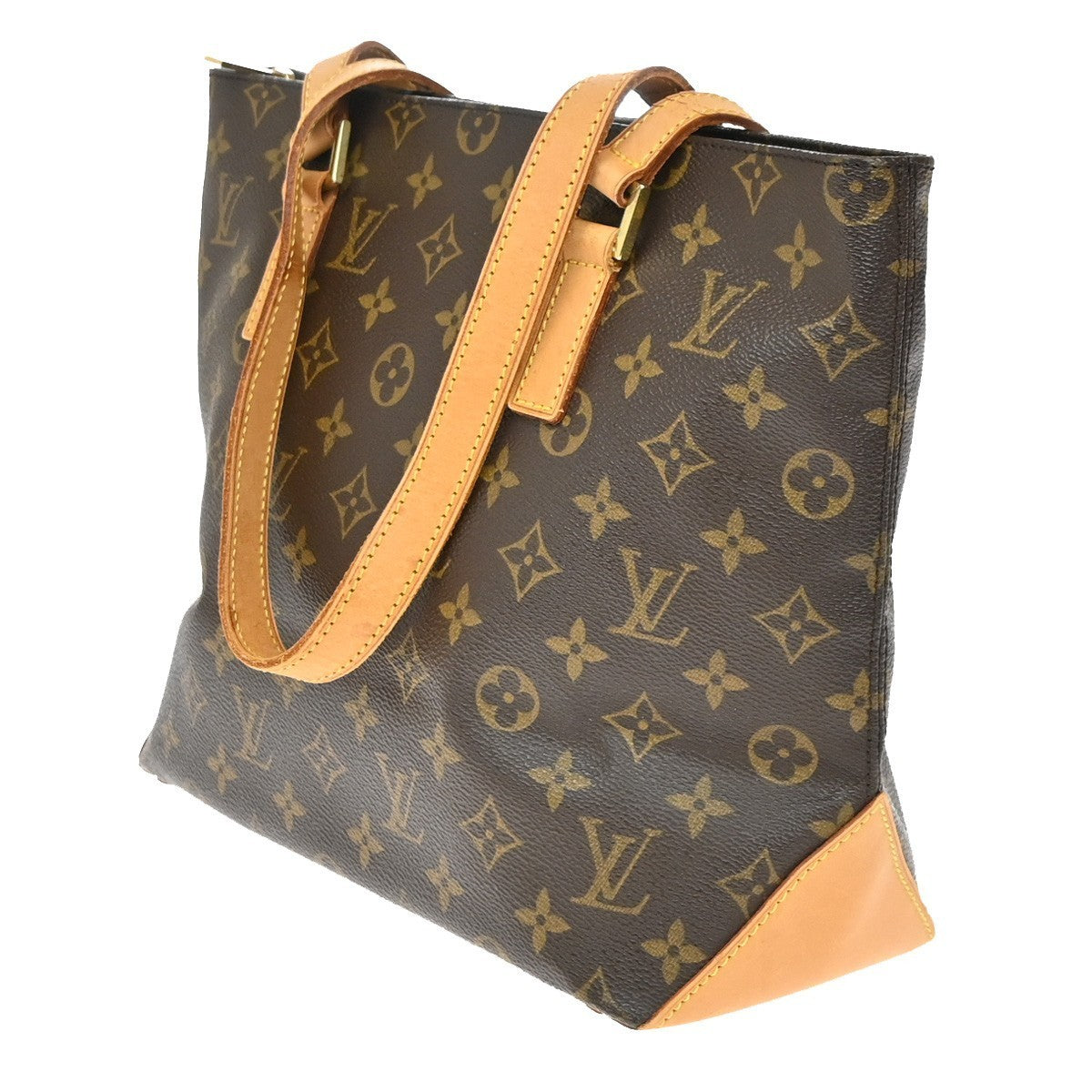 LOUIS VUITTON Cabas Piano Shoulder Bag Monogram Leather Brown M51148 82KP450