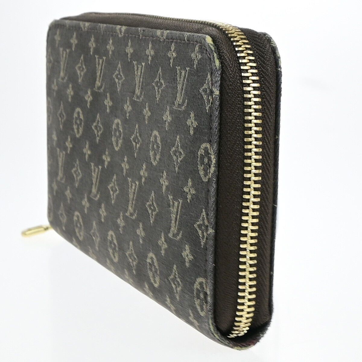 LOUIS VUITTON Zippy Wallet Monogram Mini Lin Canvas Leather BN M95235 69YF036
