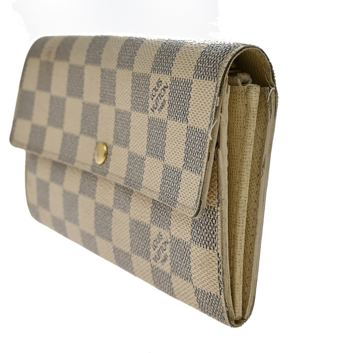 LOUIS VUITTON Portefeuille Sarah Long Wallet Damier Azur White N61735 05KB398