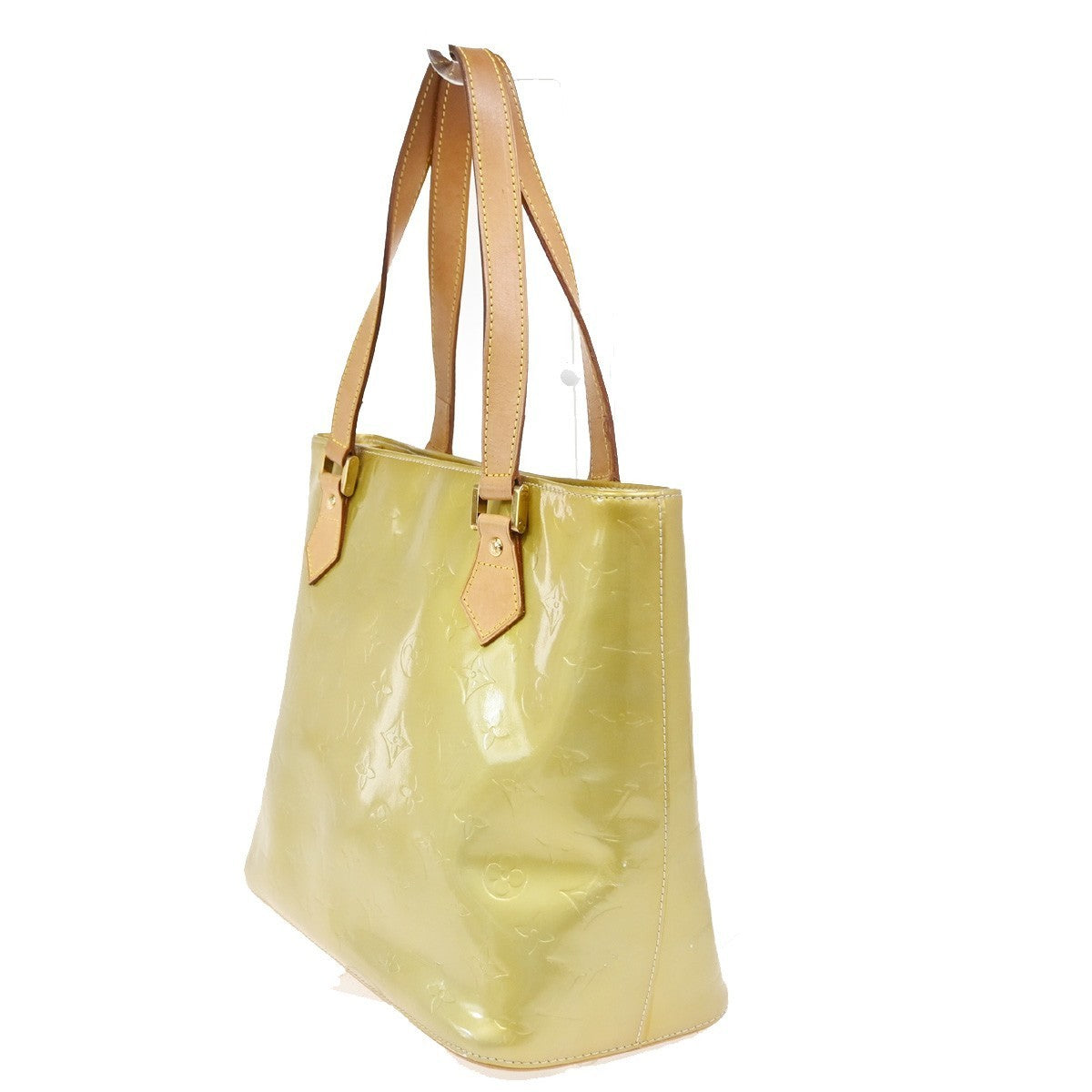 LOUIS VUITTON Houston Shoulder Bag Monogram Vernis Leather Yellow M91053 62CA852