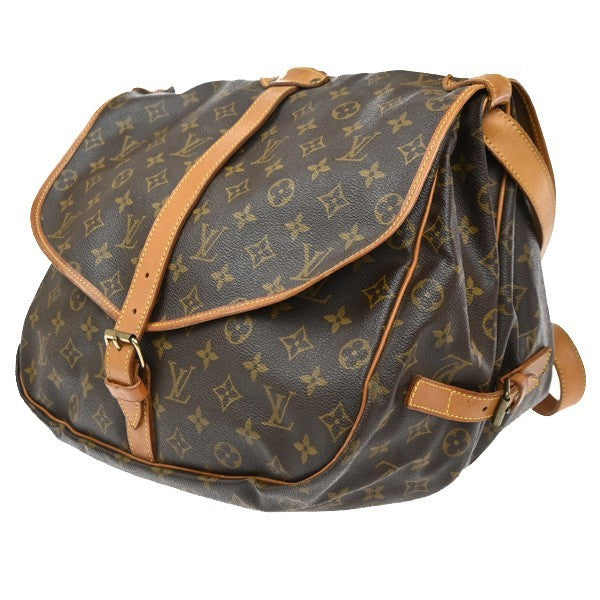 LOUIS VUITTON Saumur 35 Shoulder Bag Monogram Leather BN France M42254 13MA609