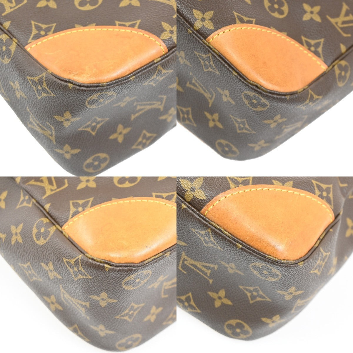 LOUIS VUITTON Boulogne 35 Shoulder Bag Monogram Leather Brown M51260 76TA496
