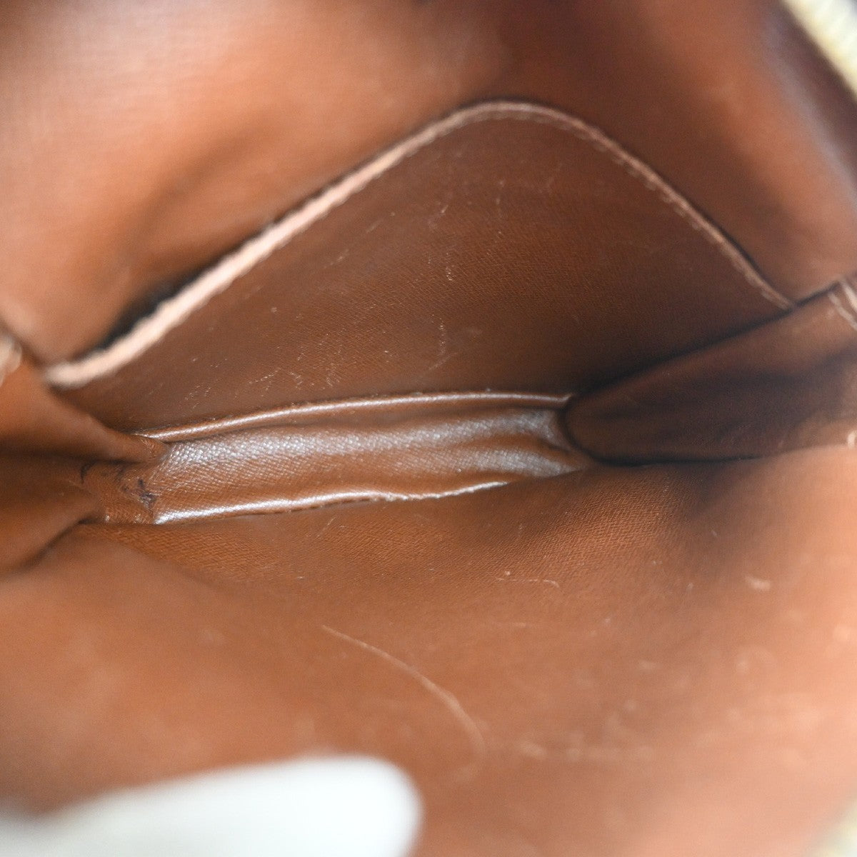 LOUIS VUITTON Danube Shoulder Bag Monogram Leather Brown France M45266 64MA169
