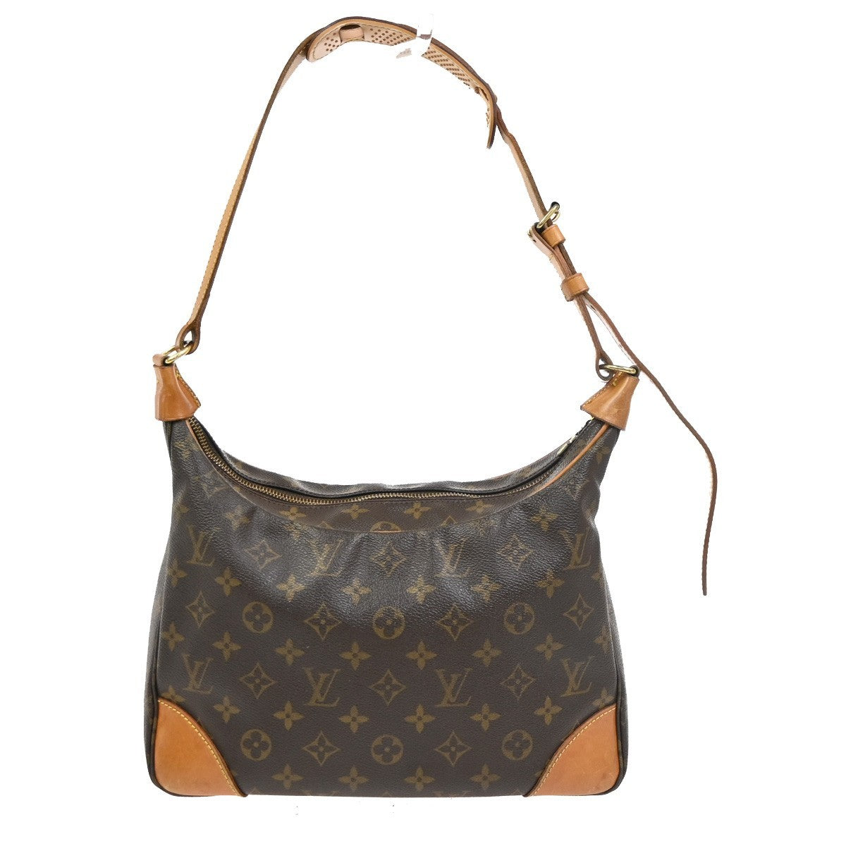 LOUIS VUITTON Boulogne 30 Shoulder Bag Monogram Leather Brown M51265 84PA091