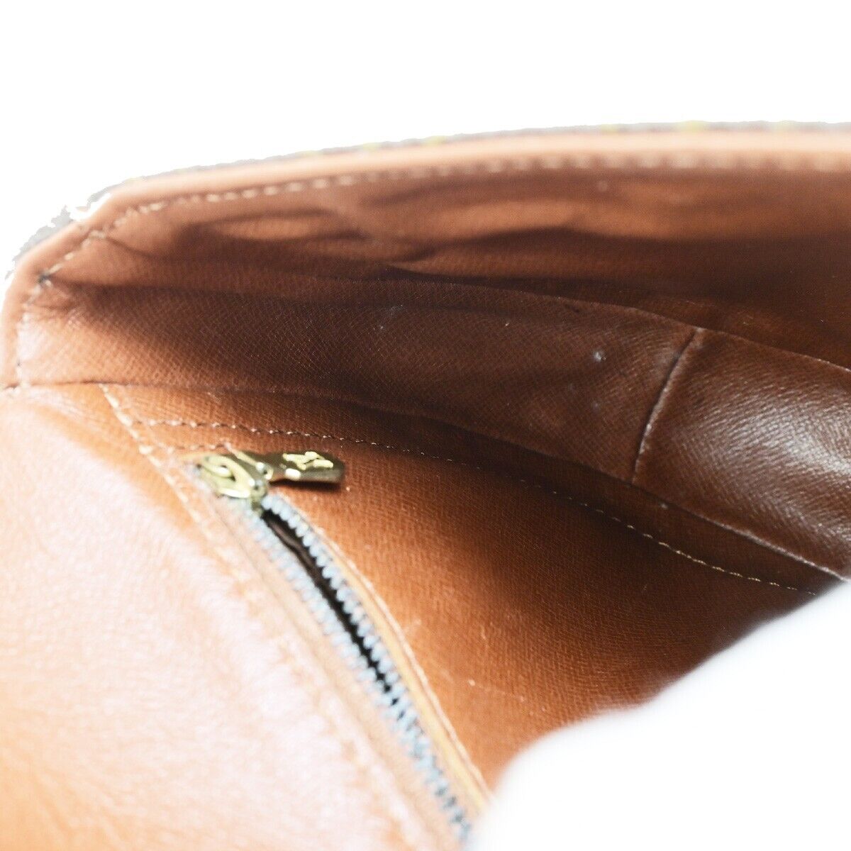 LOUIS VUITTON Chantilly PM Shoulder Bag Monogram Leather Brown M51234 69SJ463