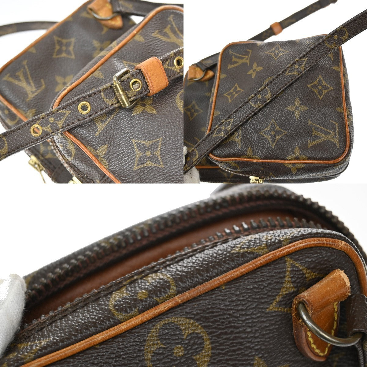 LOUIS VUITTON Mini Amazon Shoulder Bag Monogram Leather Brown M45238 33KB330