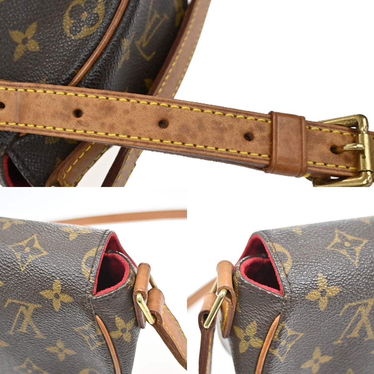 LOUIS VUITTON LV Tambourine Shoulder Bag Monogram Leather Brown M51179 29YH192