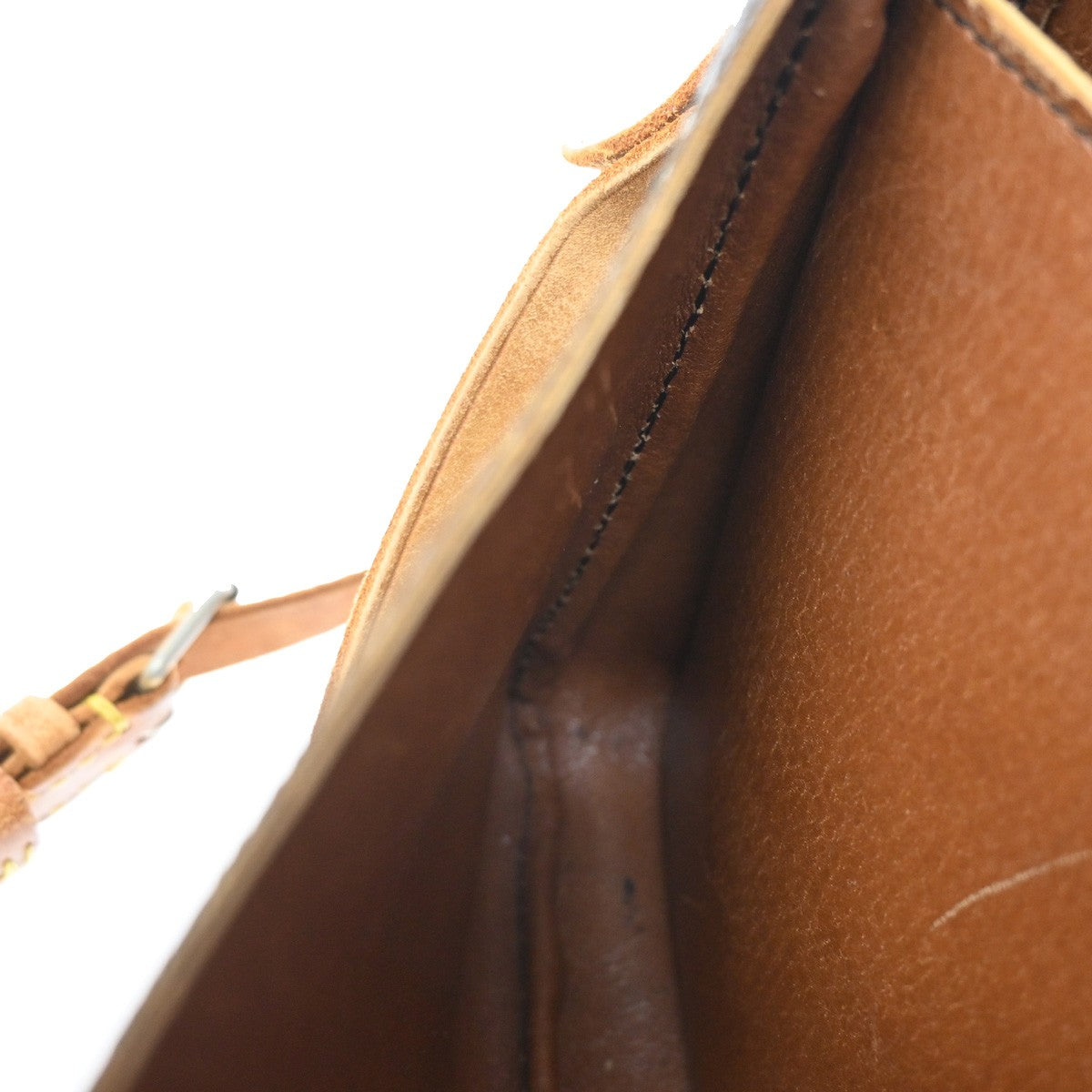 LOUIS VUITTON Cartouchiere GM Shoulder Bag Monogram Leather Brown M51252 34YH191