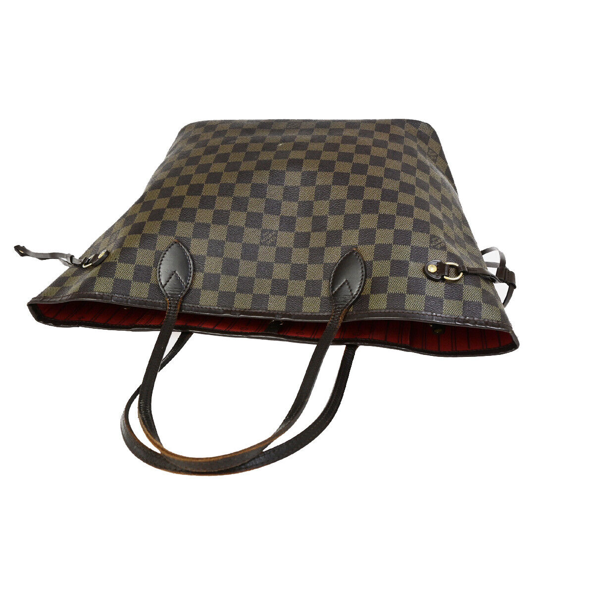 LOUIS VUITTON Neverfull MM Shoulder Tote Bag Damier Leather Brown N51105 79SJ502