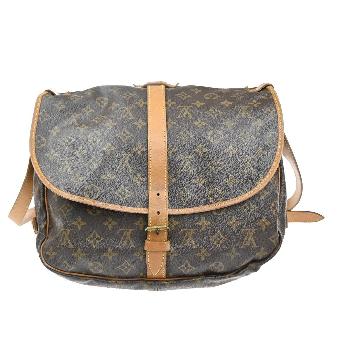 LOUIS VUITTON Saumur 35 Shoulder Bag Monogram Leather BN France M42254 84YJ110