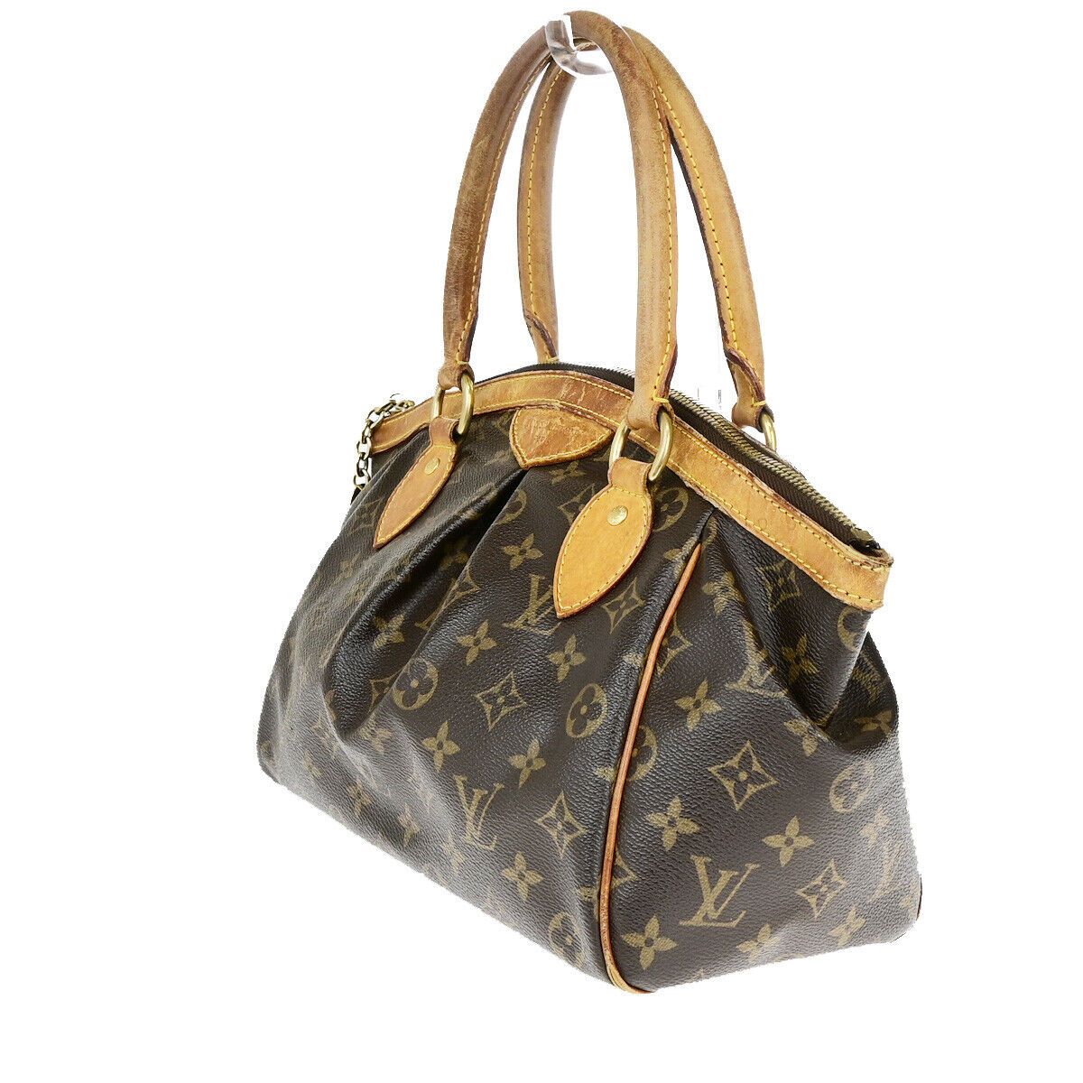LOUIS VUITTON Tivoli PM Hand Bag Monogram Leather Brown France M40143 31SJ464