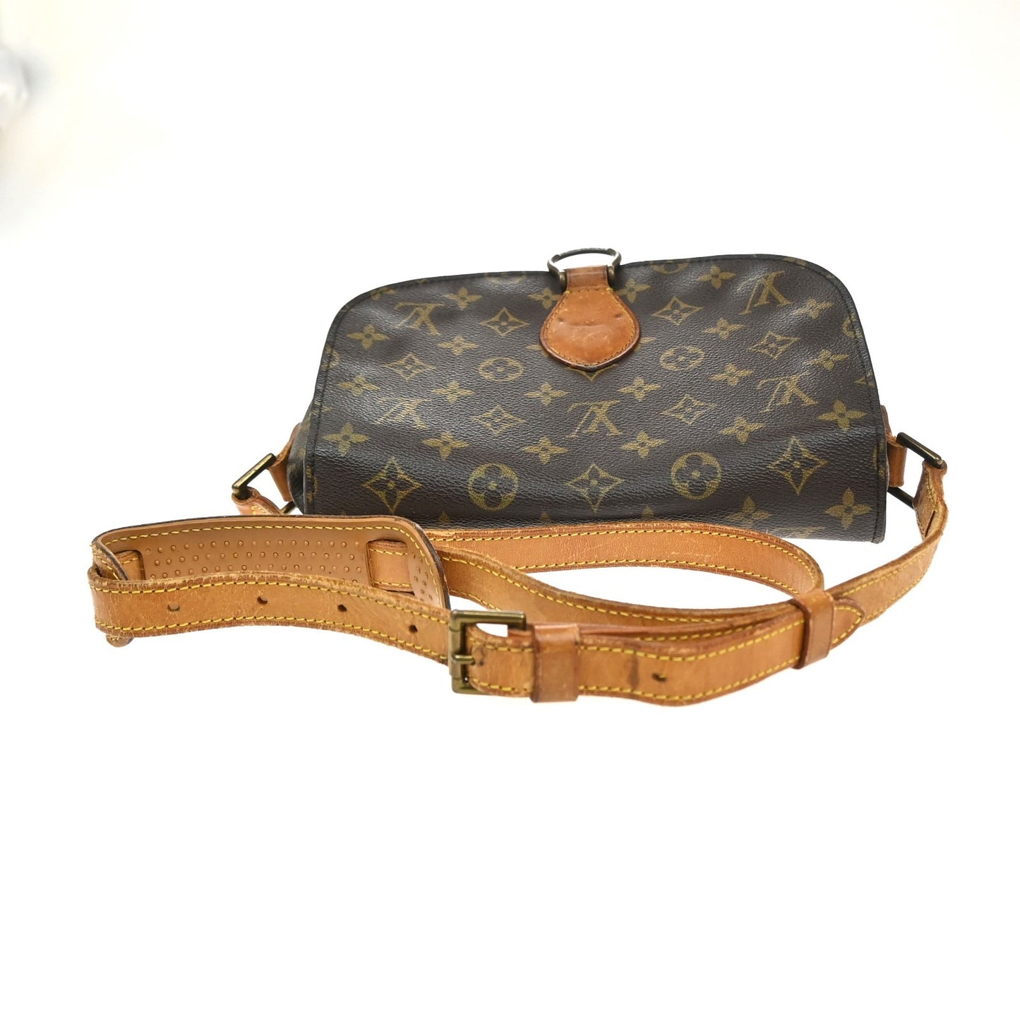LOUIS VUITTON Saint Cloud GM Shoulder Bag Monogram Leather Brown M51242 80MA658