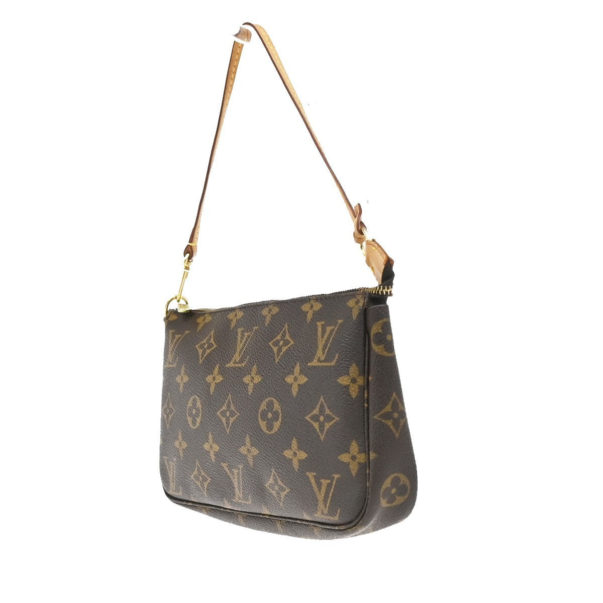 LOUIS VUITTON Pochette Accessoires Hand Bag Monogram Leather BN M51980 72PA024