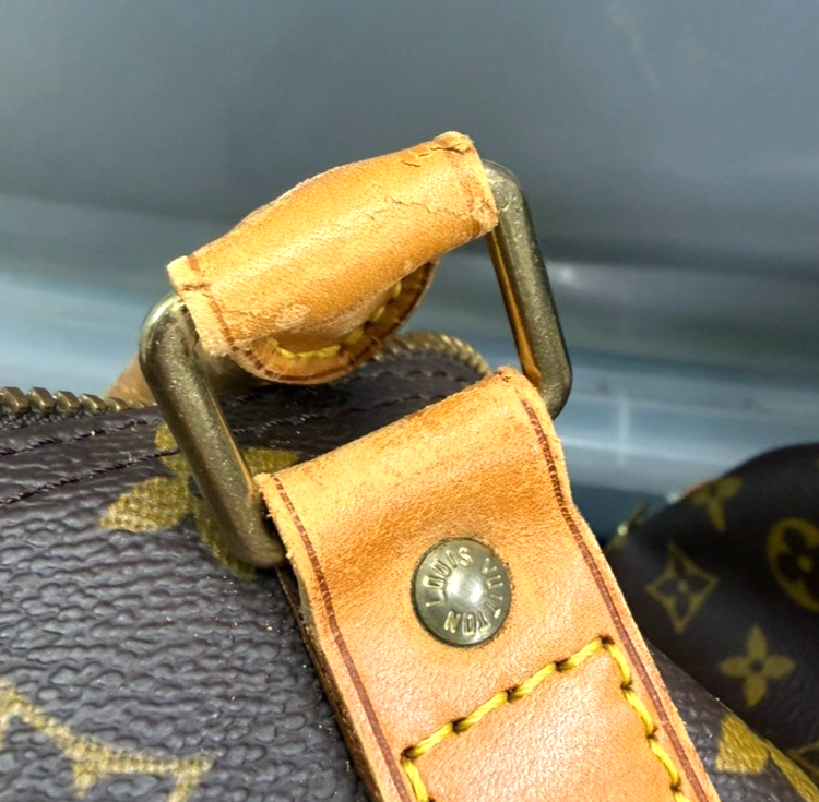 LOUIS VUITTON Keepall 60 Travel Hand Bag Monogram Leather Brown M41422 10YJ275