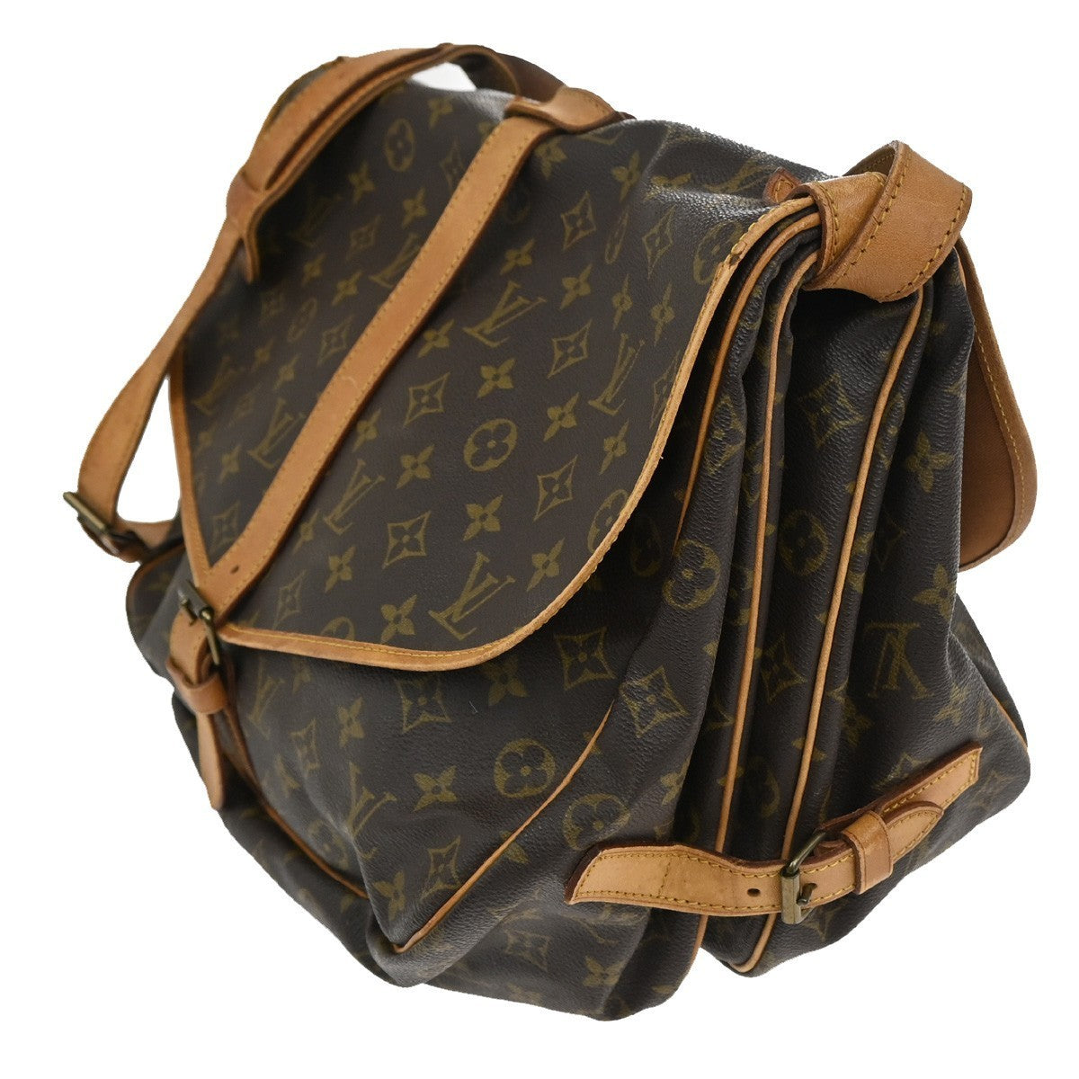LOUIS VUITTON Saumur 35 Shoulder Bag Monogram Leather BN France M42254 31CA426