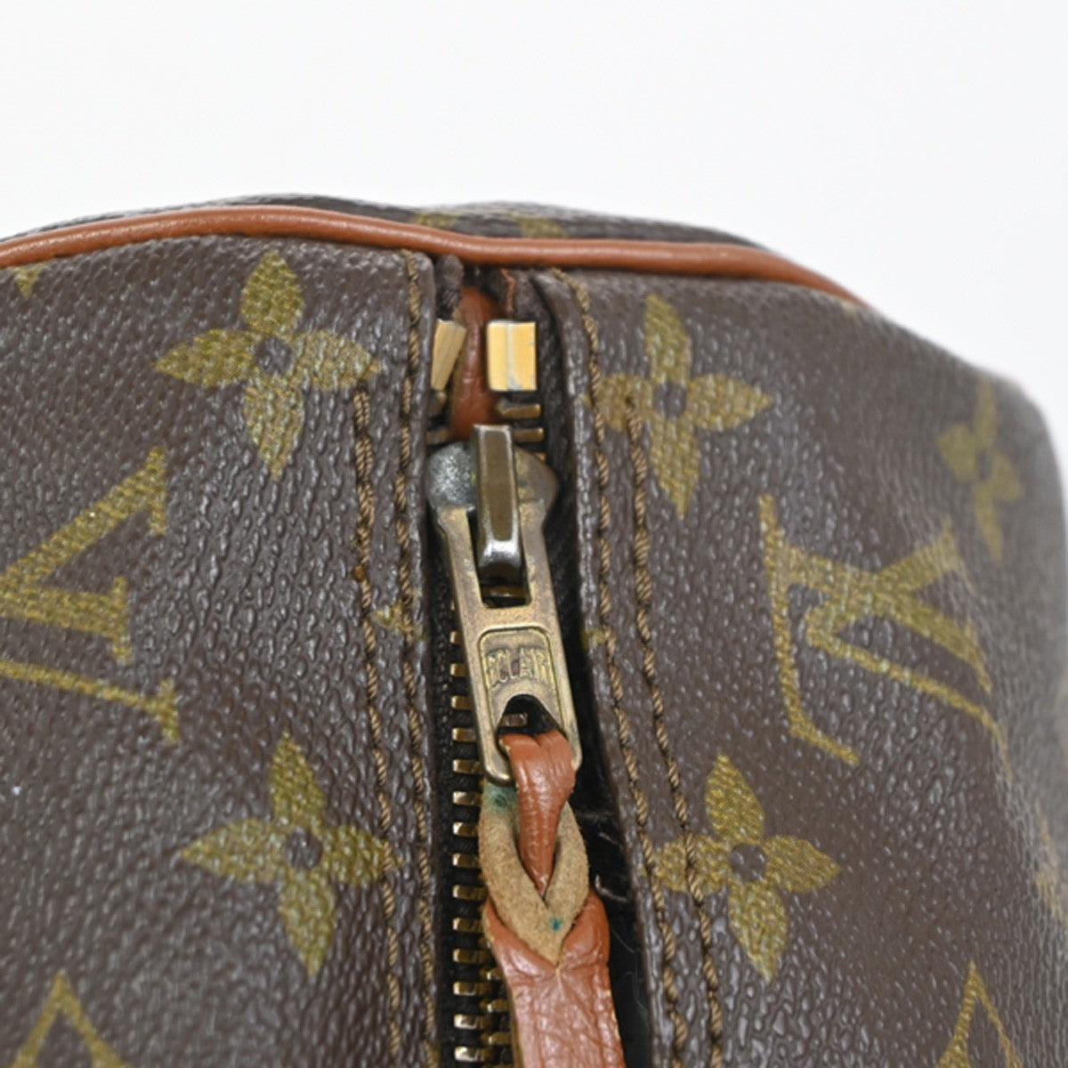 LOUIS VUITTON Logo PAPILLON 30 Hand Bag Monogram Leather Brown M51365 62MA486