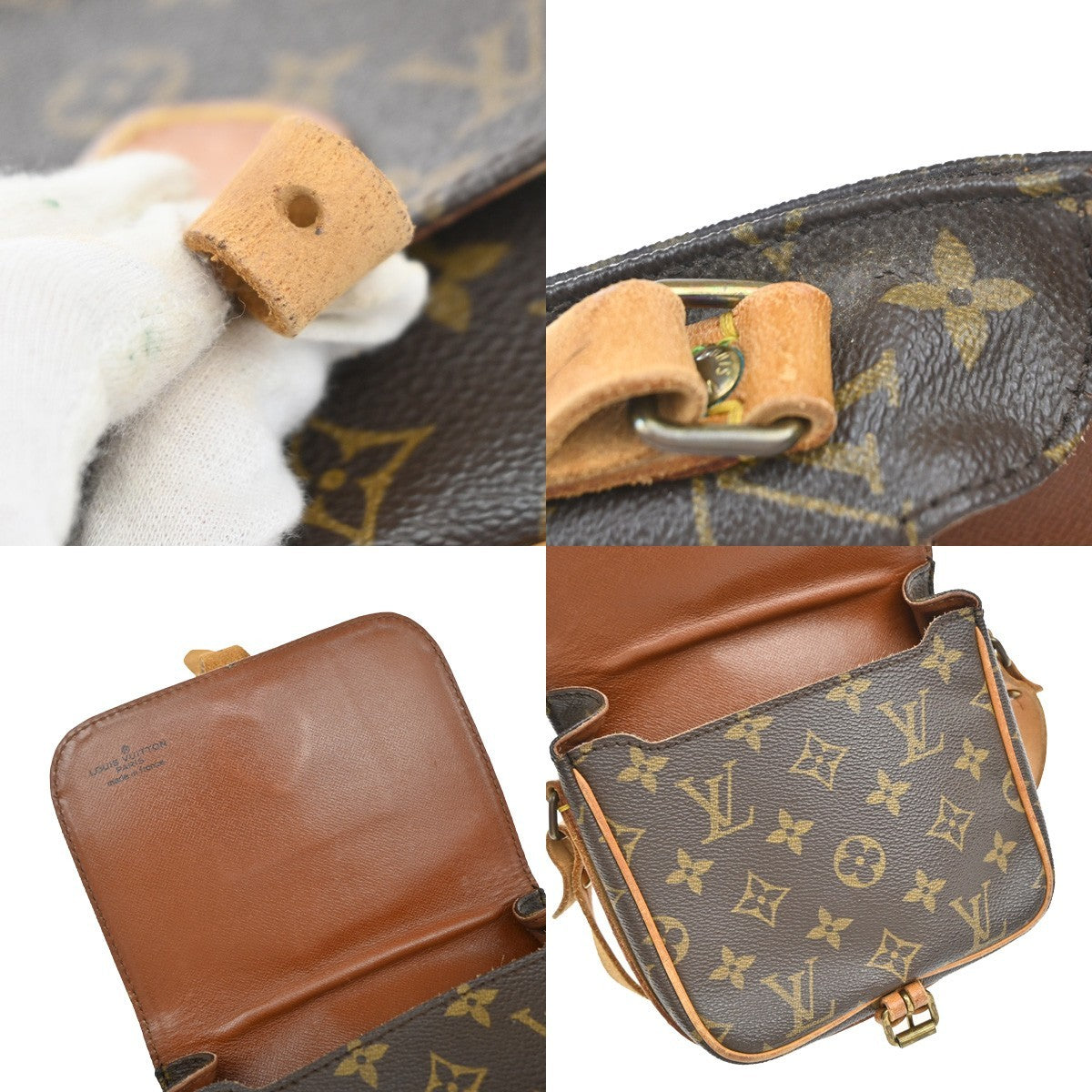 LOUIS VUITTON Mini Cartouchiere Shoulder Bag Monogram Leather BN M51254 70YJ228
