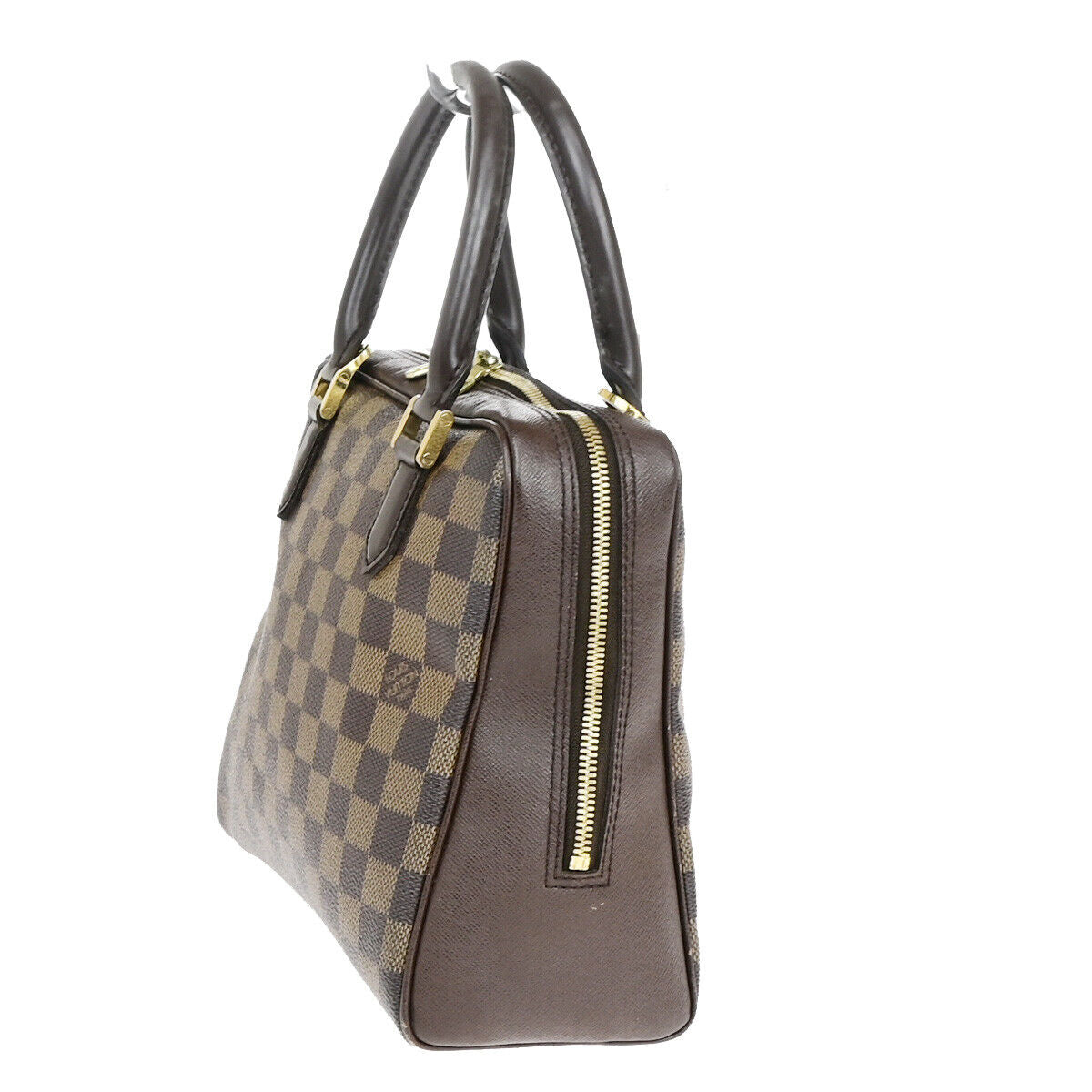 LOUIS VUITTON Brera Hand Bag Damier Ebene Leather Brown France N51150 16YE921