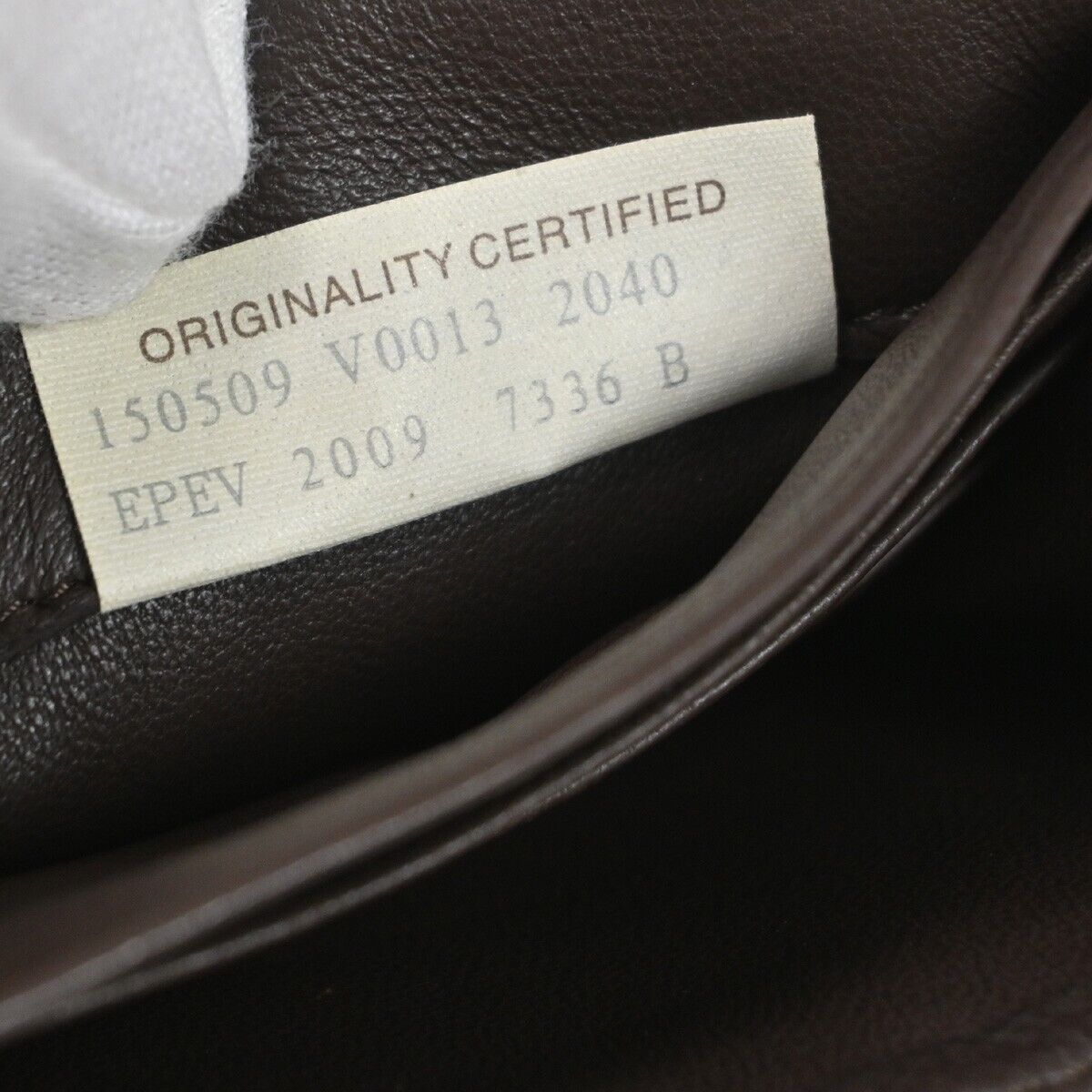 BOTTEGA VENETA Logo Intrecciato Long Bifold Wallet Leather Brown Italy 36EA551