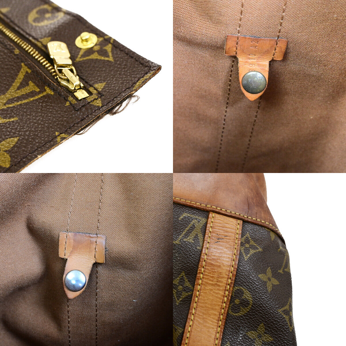 LOUIS VUITTON LV Randonnee GM Shoulder Bag Monogram Leather Brown M42244 30YG634