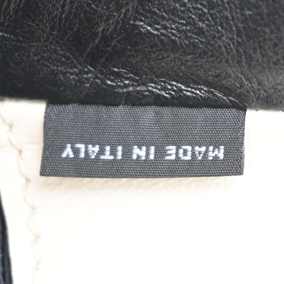 PRADA Logo Bicolor 2Way Shoulder Hand Bag Leather Black White Italy 34AA065