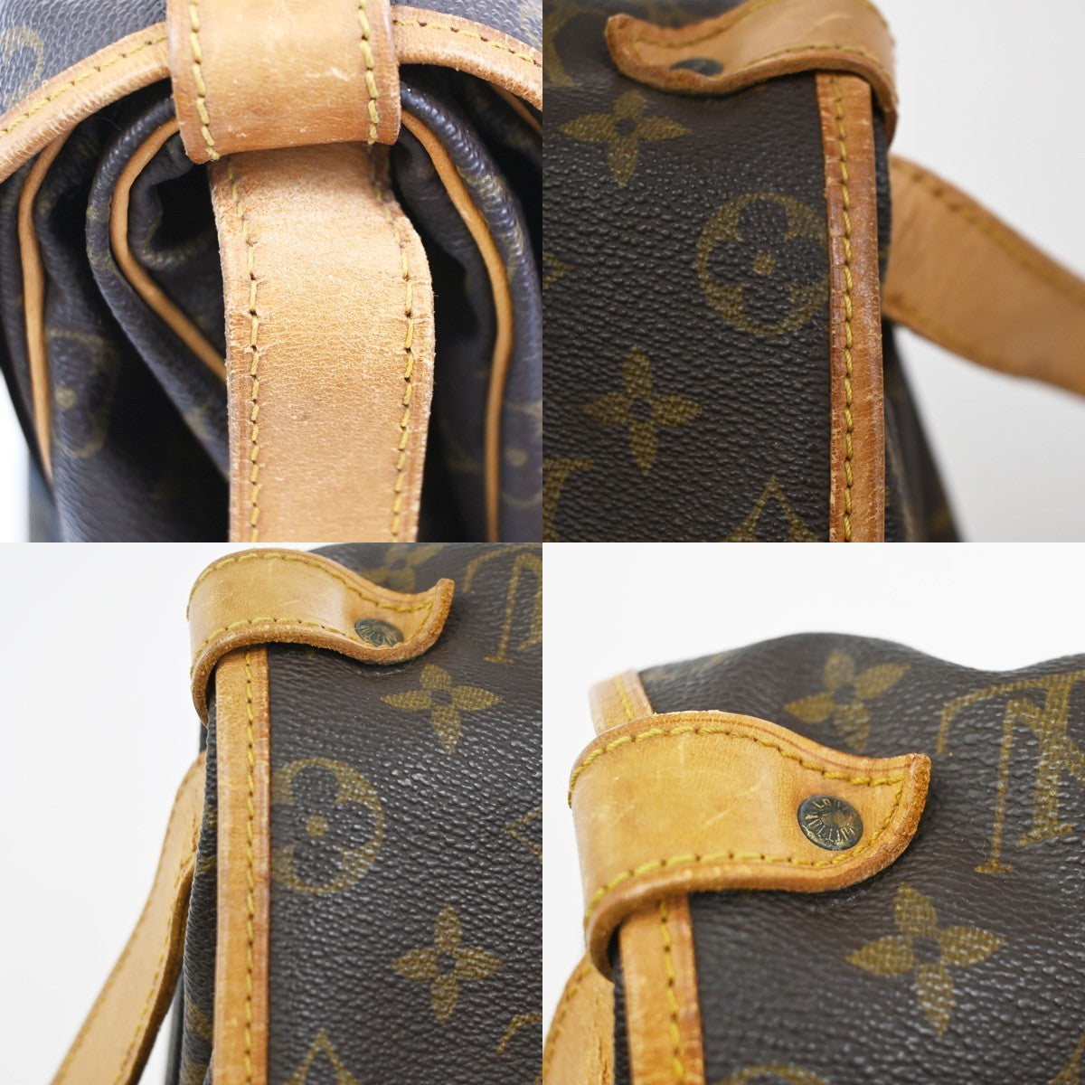 LOUIS VUITTON Saumur 35 Shoulder Bag Monogram Leather BN France M42254 82KC742