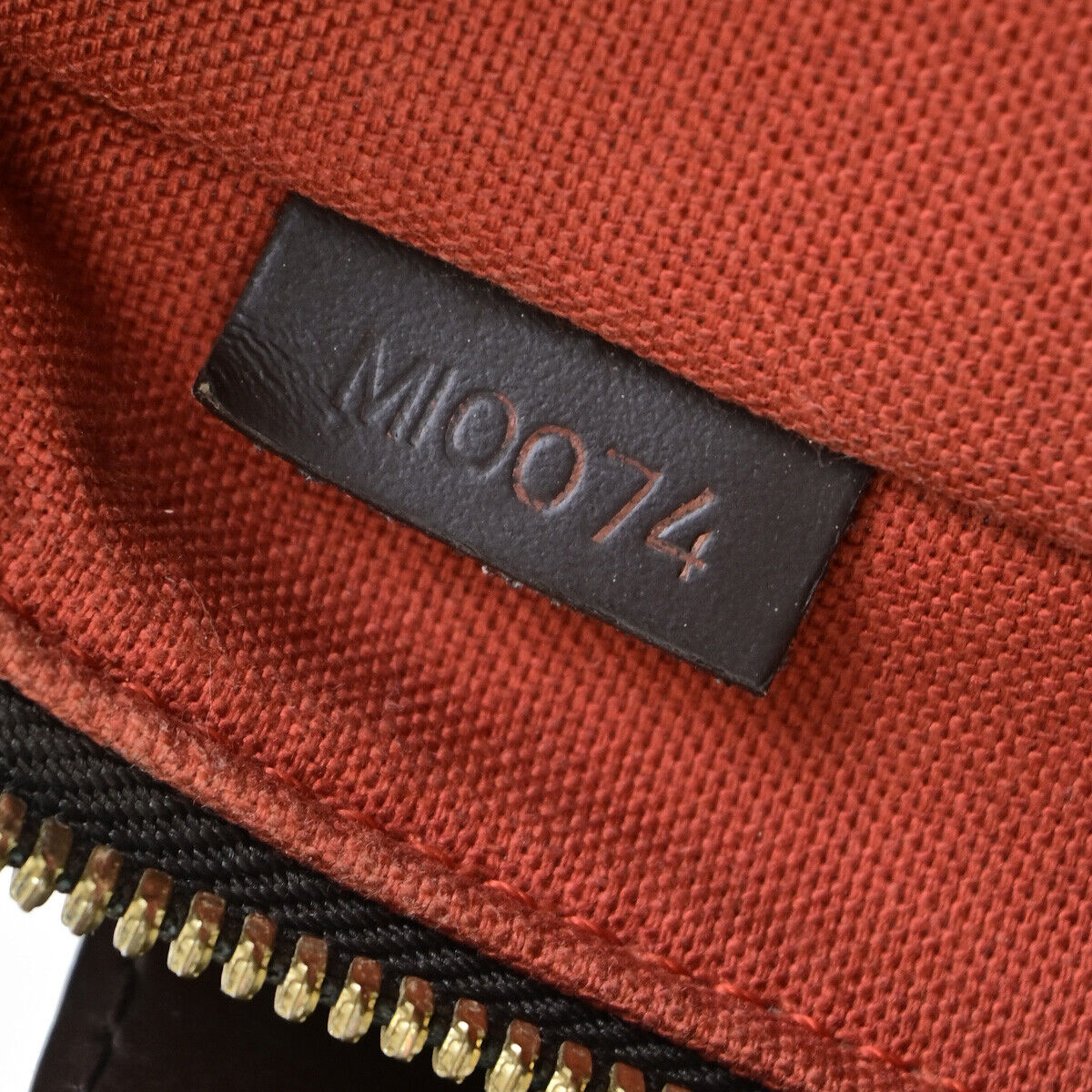 LOUIS VUITTON Olav PM Shoulder Bag Damier Ebene Leather Brown N41442 35YG639