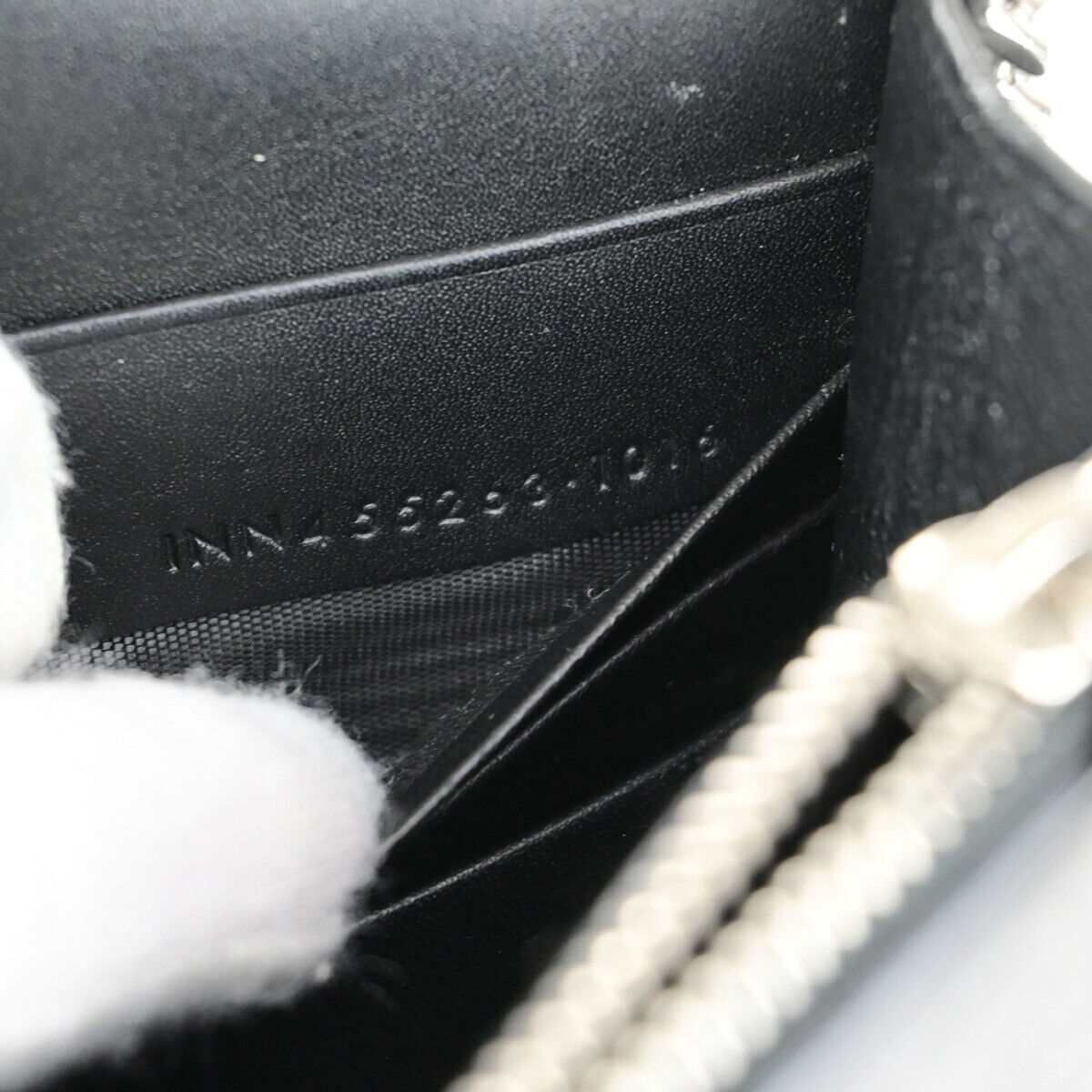 SAINT LAURENT Kate Chain Mini Shoulder Bag Wallet Tassel Leather BK SHW 631YG577