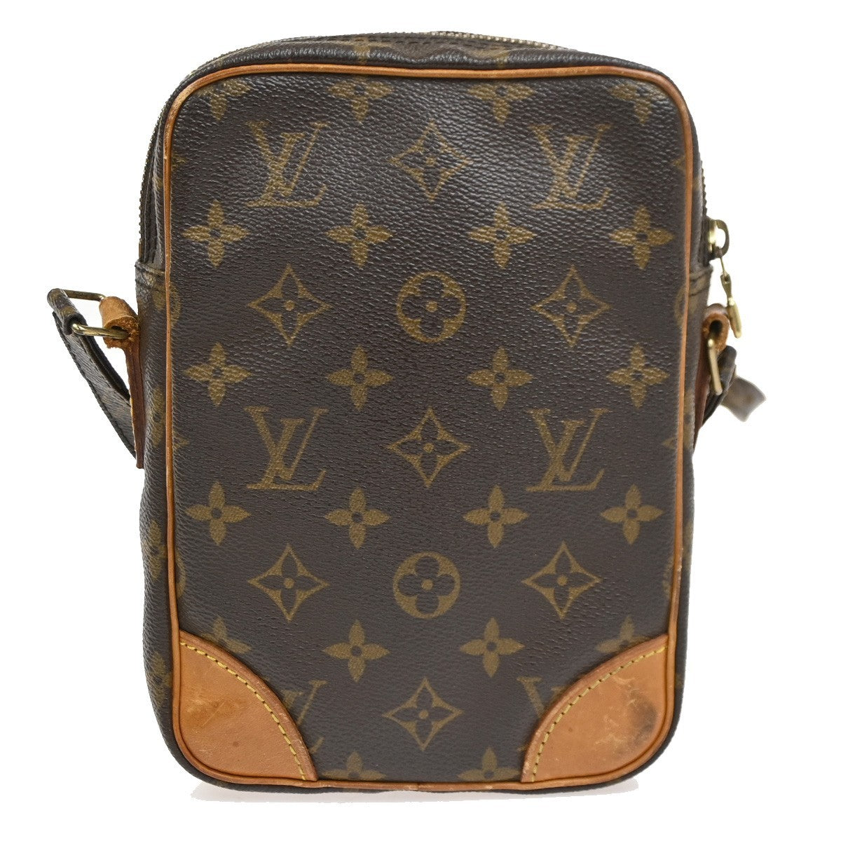 LOUIS VUITTON Danube Shoulder Bag Monogram Leather Brown France M45266 31SA063