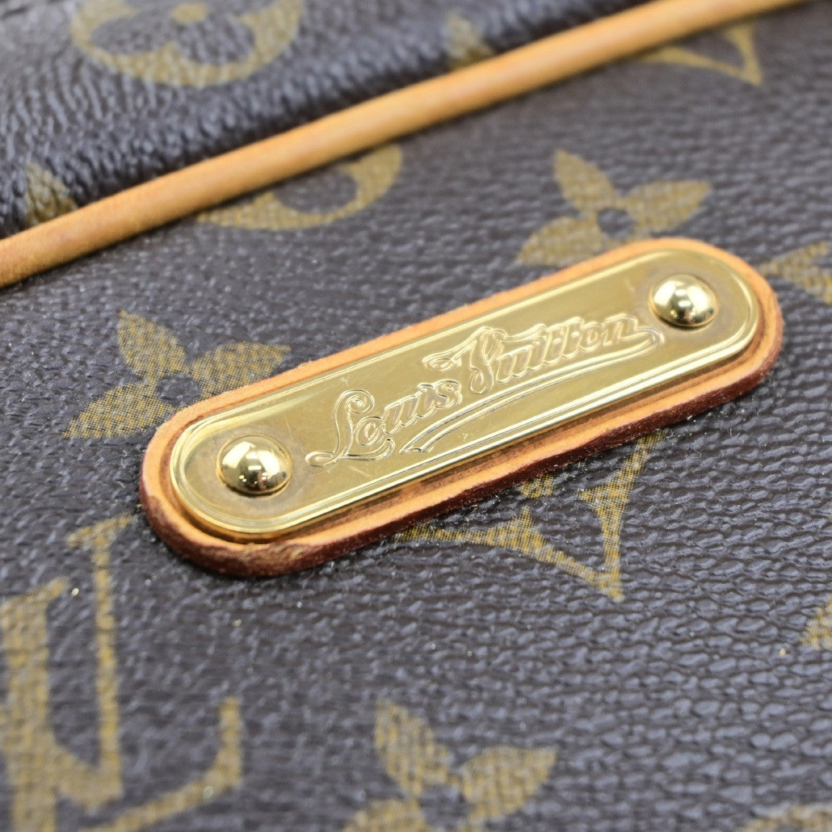 LOUIS VUITTON Montorgueil GM Shoulder Bag Monogram Leather Brown M95566 58YJ266