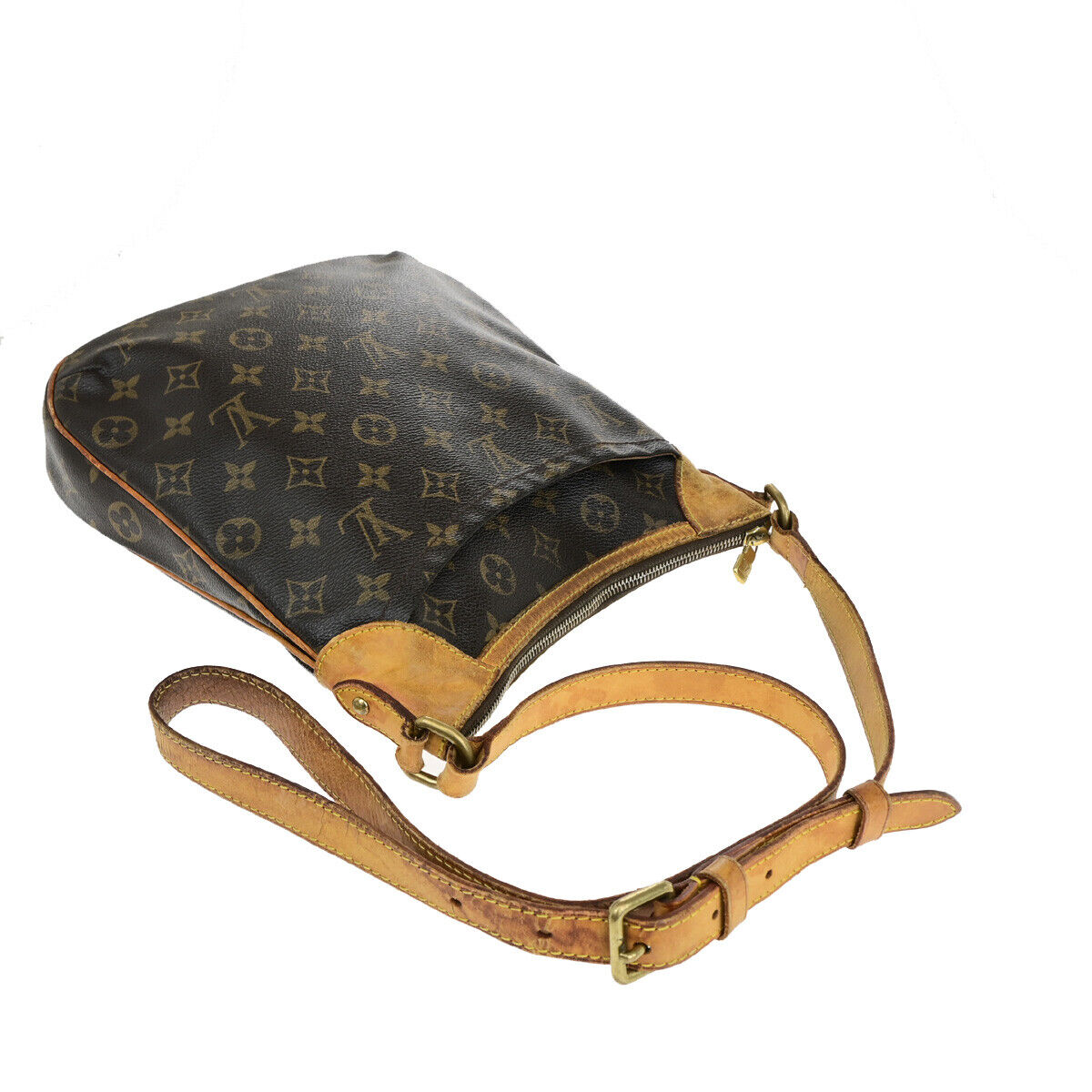 LOUIS VUITTON Odeon PM Shoulder Bag Monogram Leather Brown Spain M56390 31YF088