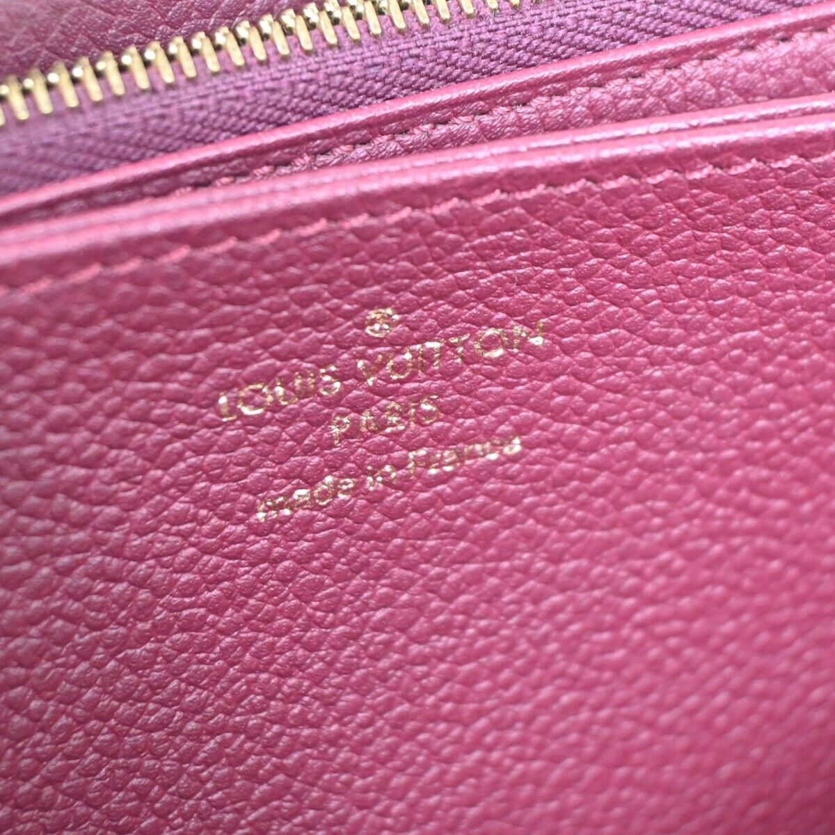 LOUIS VUITTON Zippy Wallet Long Wallet Monogram Empreinte Aurore M60549 35FA439