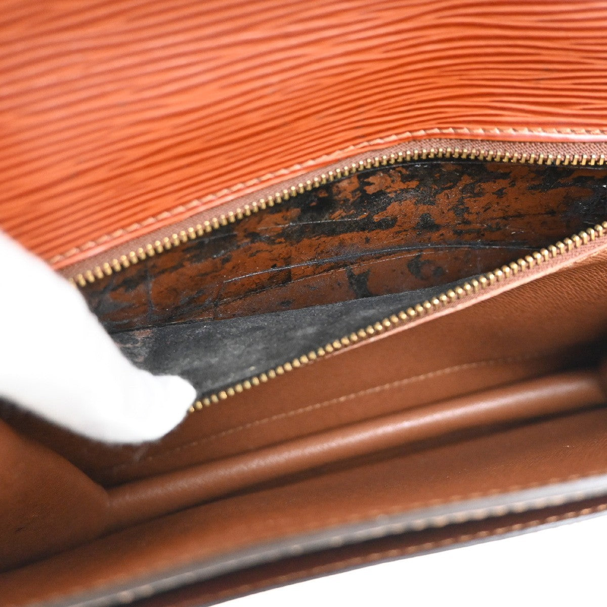 LOUIS VUITTON Monceau 2Way Shoulder Hand Bag Epi Leather Brown M52123 81YH920