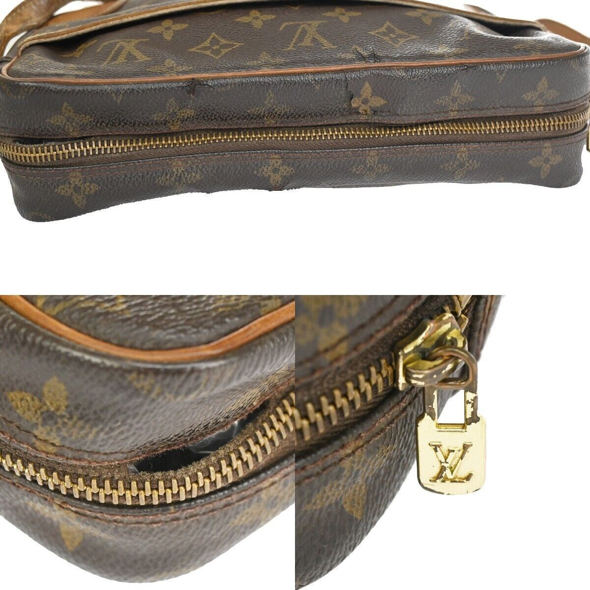 LOUIS VUITTON Trocadero 27 Shoulder Bag Monogram Leather Brown M51274 68YA913
